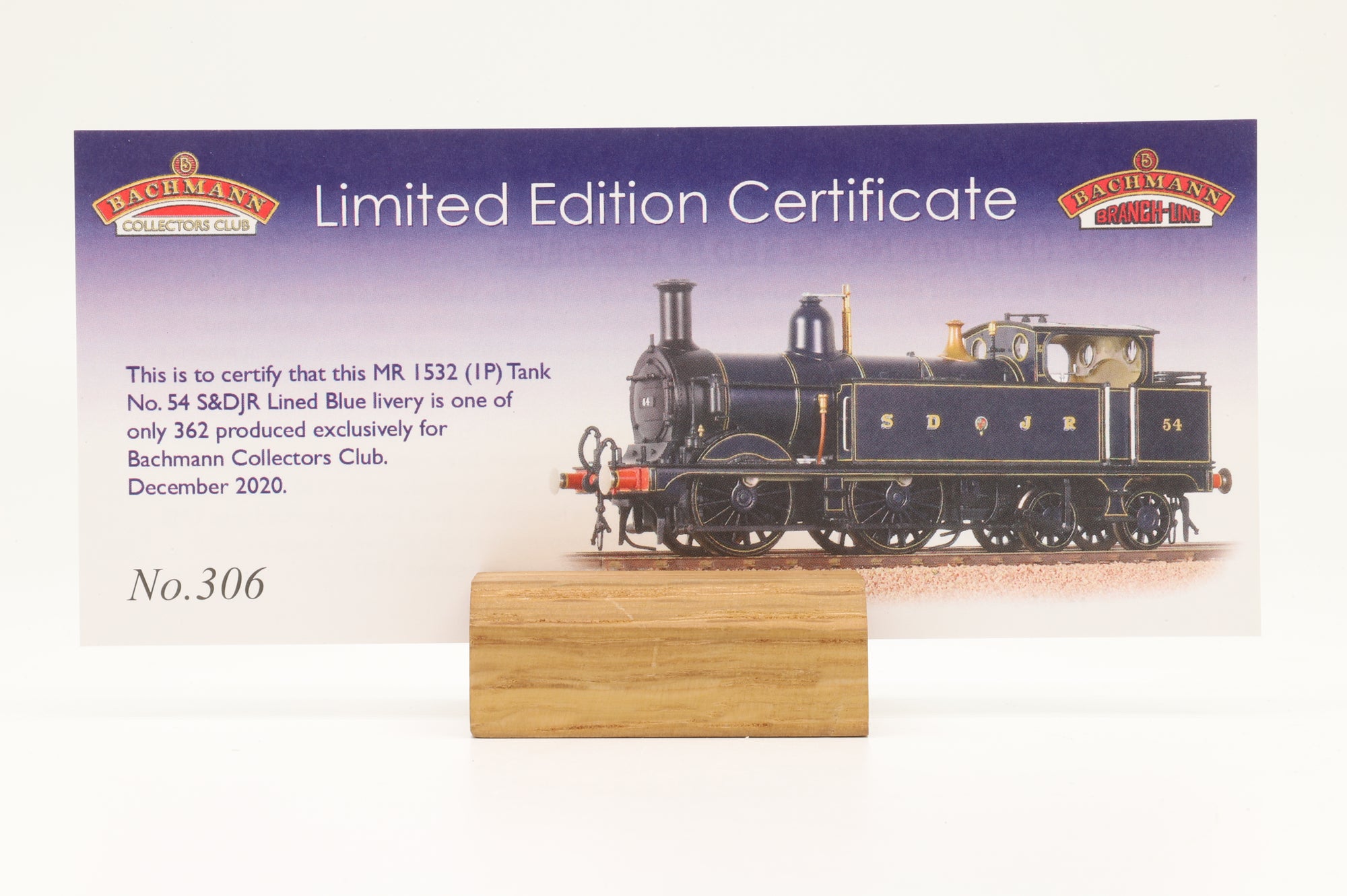 Bachmann OO 31-740K MR 1532 Class '54' SDJR Blue Lined Blue Ltd Ed 306/ 362 DCC Sound