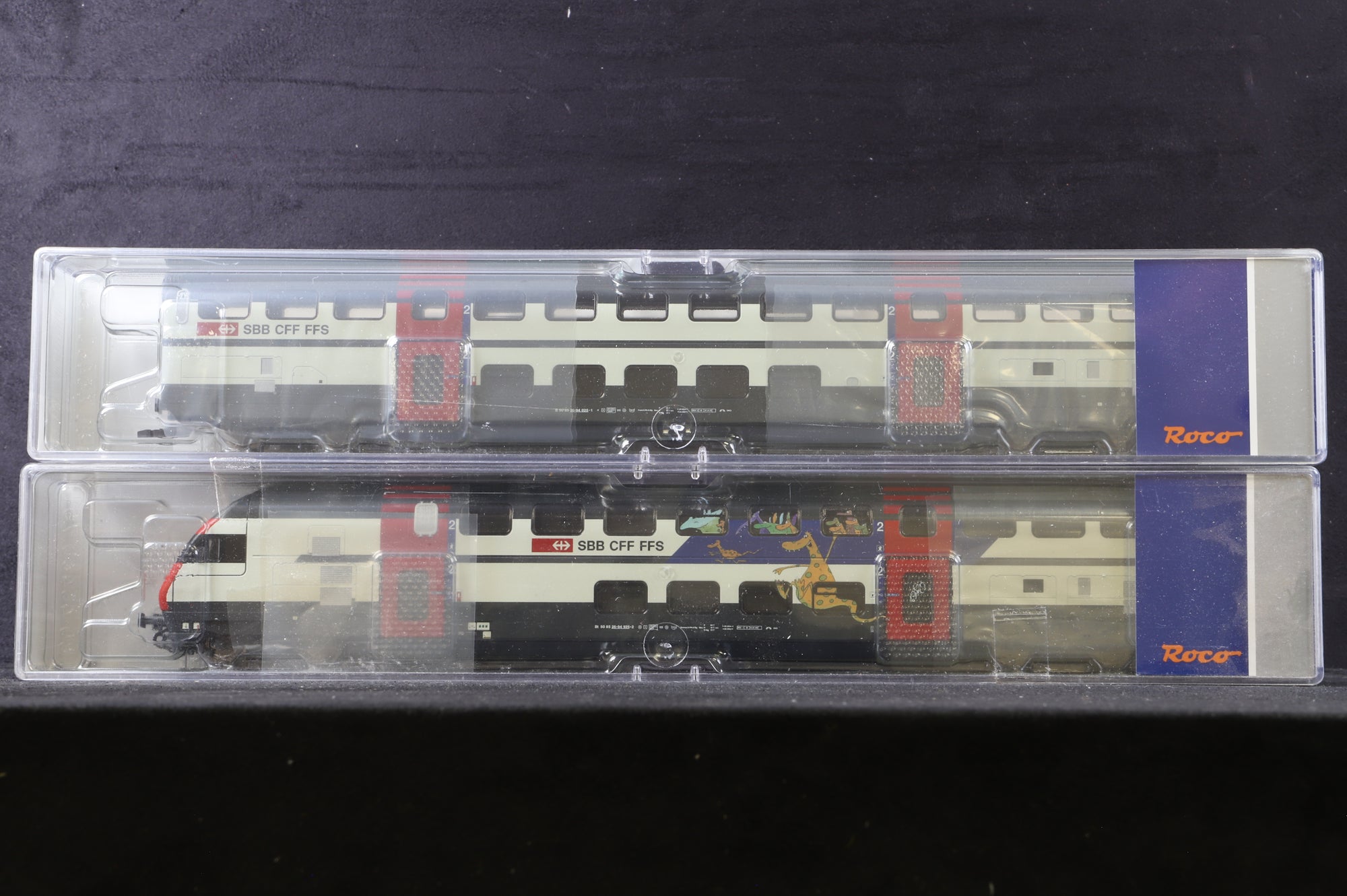 Roco HO Rake of 8 SBB Double Decker Coaches Incl. 64850, 51, 52 (x3), 54 & 56