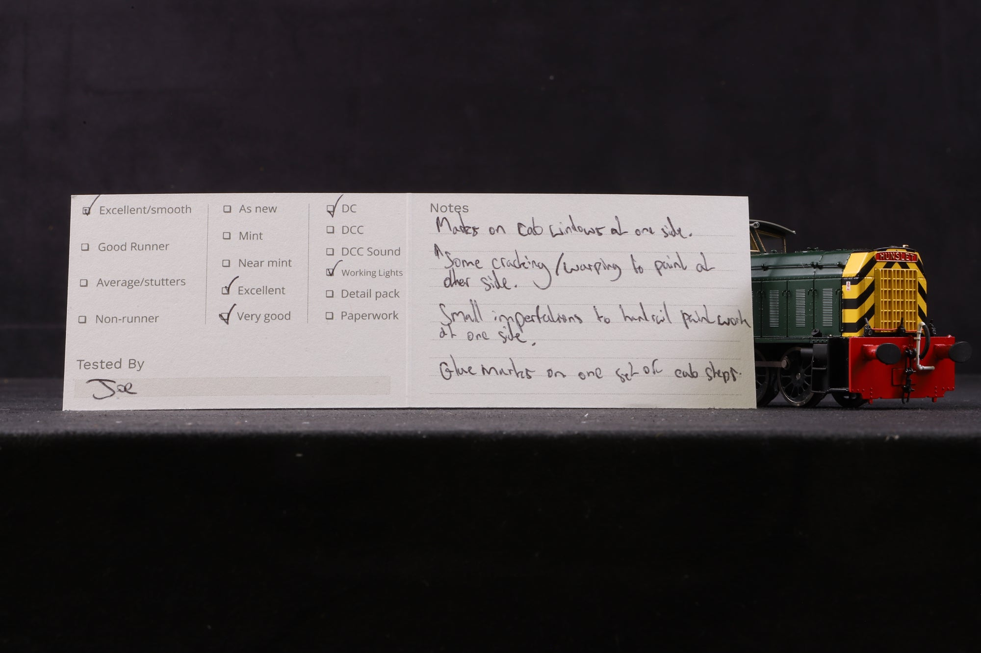 Heljan OO 2502 Class 05 Hunslet Shunter 'D2581' BR Green Wasp Stripes