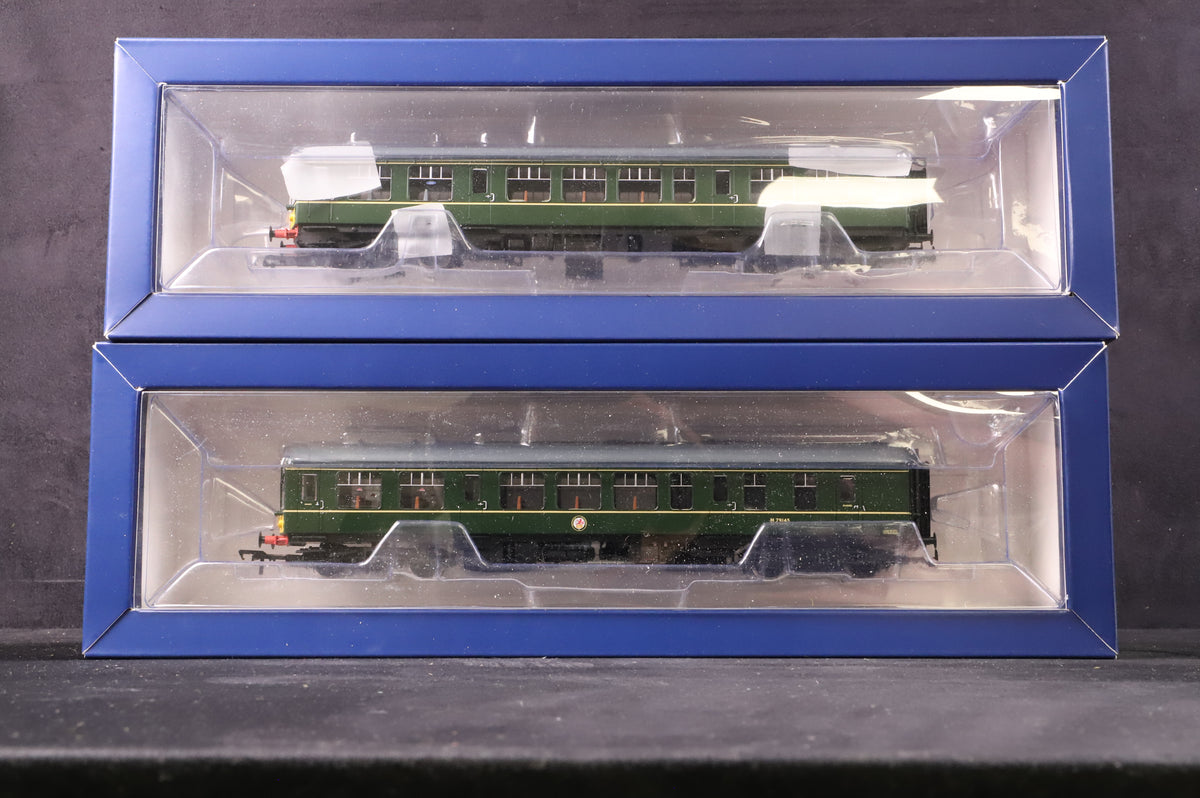 Bachmann OO 32-515A Derby Lightweight Two Car DMU BR Green Yellow Warning Panel