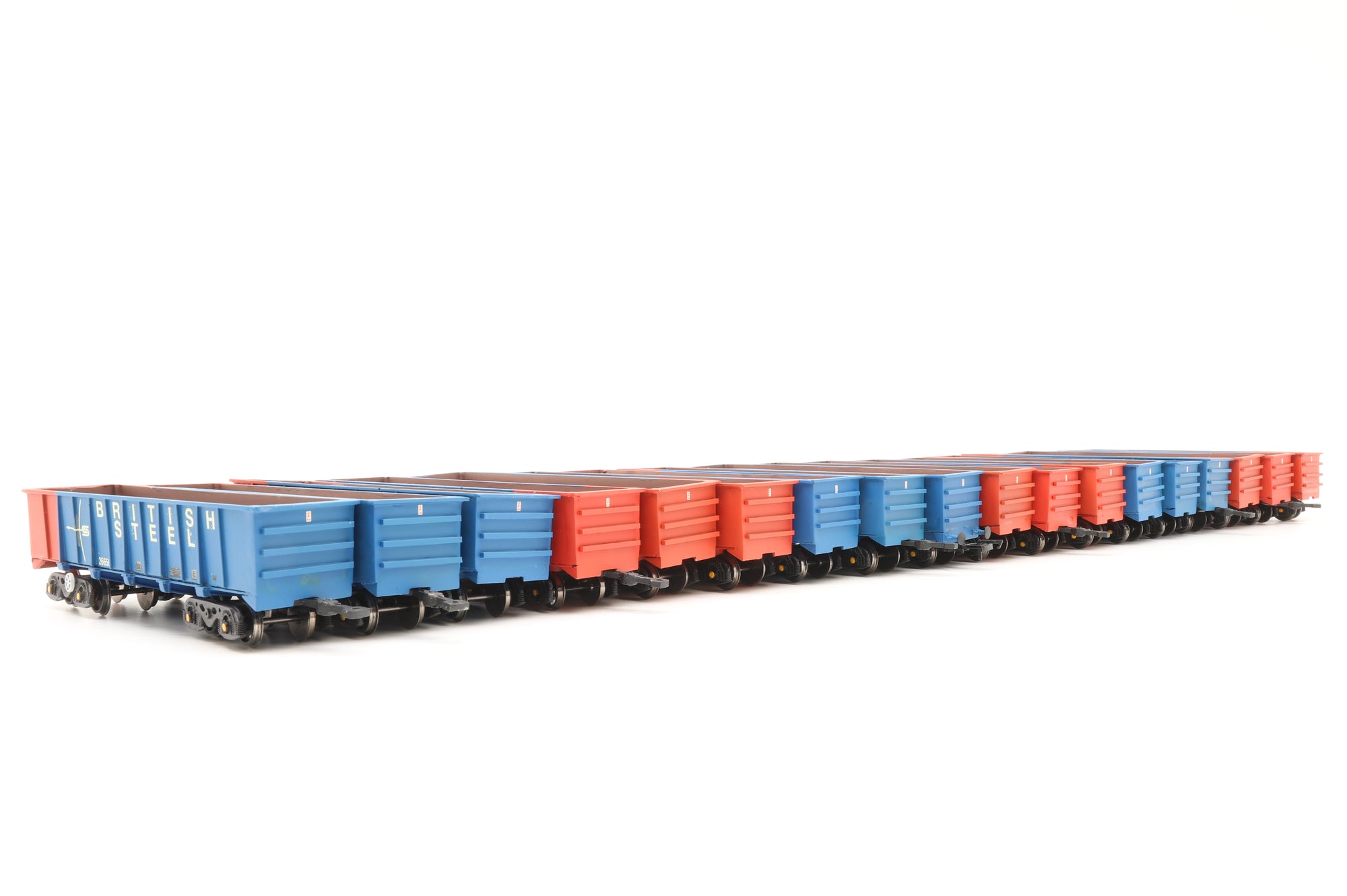 Kit-Built OO Rake of 18 JNA Wagons in British Steel Livery