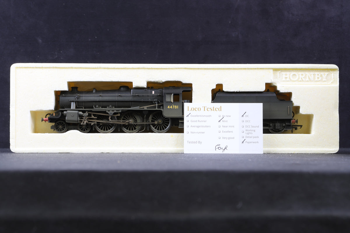 Hornby OO R2258 Class 5MT &#39;44781&#39; BR Black L/C Weathered