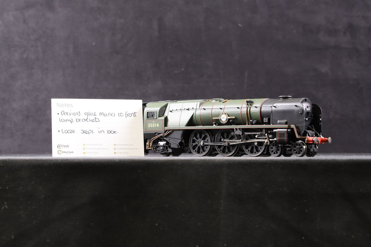 Hornby OO R3566 Merchant Navy Class Rebuilt &#39;Nederland Line&#39; &#39;35014&#39; BR Green E/C