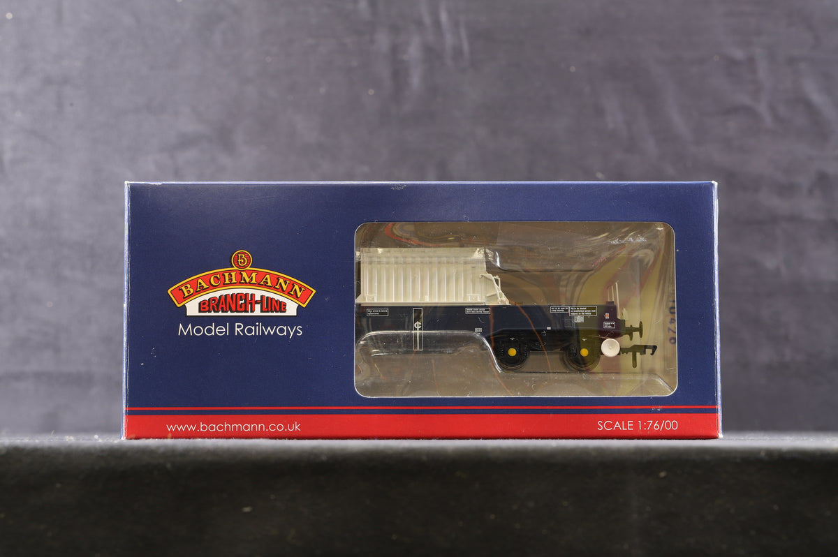 Bachmann OO 38-345K FNA Nuclear Flask Wagon Flat Floor &#39;550011&#39; DRS Blue Excl. Bachmann Ltd Ed 386/ 504