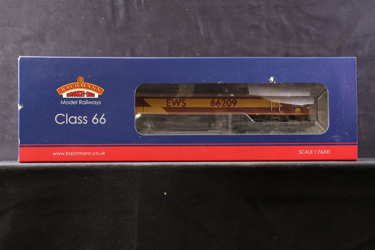 Bachmann OO 32-735 Class 66 &#39;66209&#39; EWS Weathered, DCC Sound