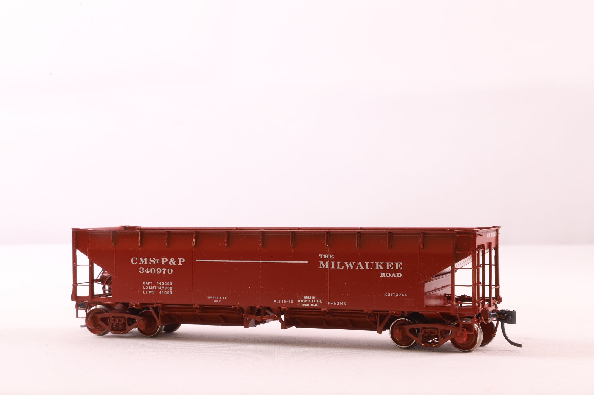 W&R Enterprises HO Brass 3235 Rodger-Hart Ballast Car MILW ACF 70 Ton Selective Service '340970'