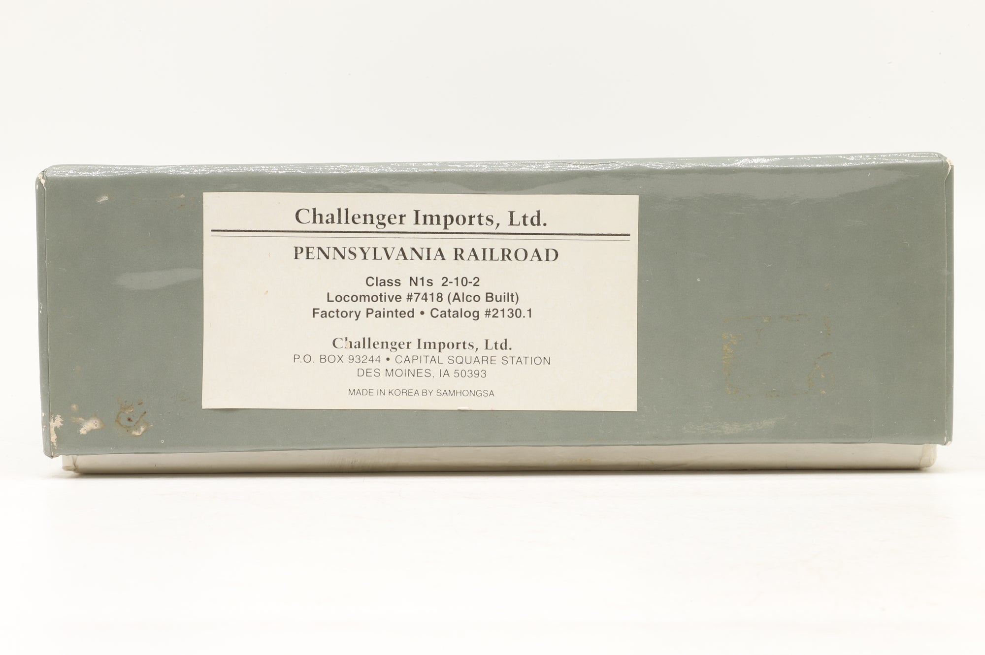 Challenger Imports Ltd HO Brass 2130.1 Pennsylvania Railroad Class N1 2-10-2 '7418' Weathered Factory Painted