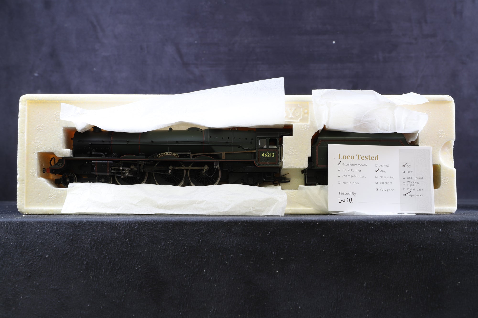Hornby OO R2314 Princess Class 4-6-2 46212 "Duchess Of Kent" in BR Green