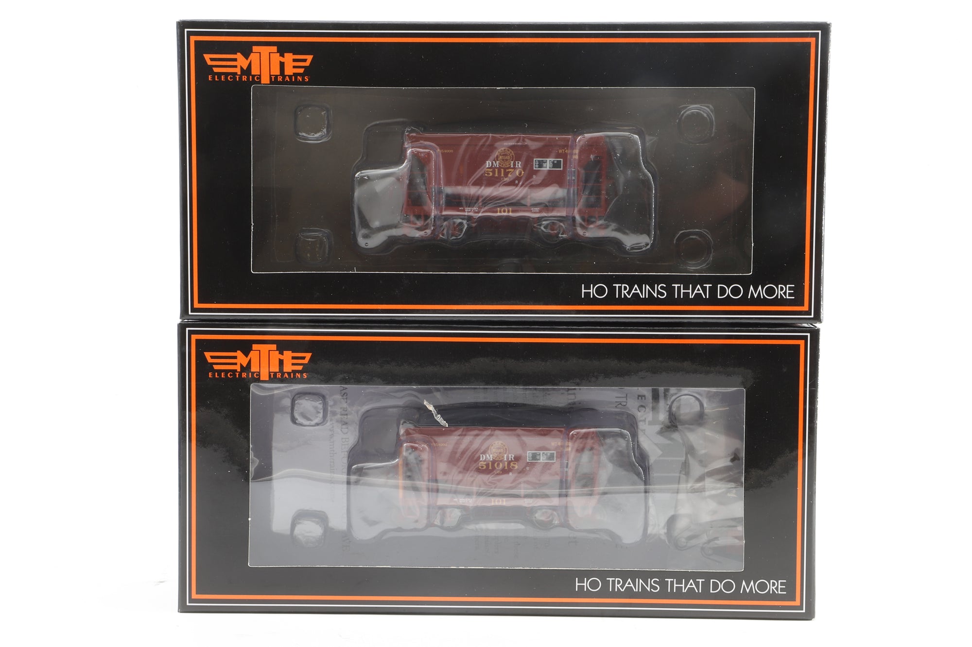 MTH HO 80-90094 4-Pack of 70T Centre Discharge Ore Cars in DMIR Livery