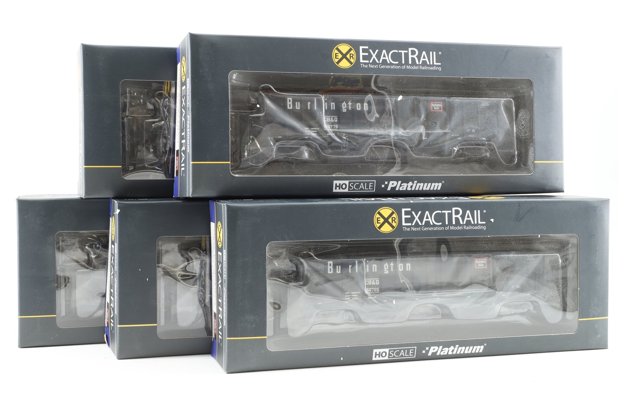 Exact Rail HO Rake Of 5 C, B&Q Bethlehem Hopper Wagons Inc. EP8145421, EP8145419, EP8145413, EP8145416 & EP8145411