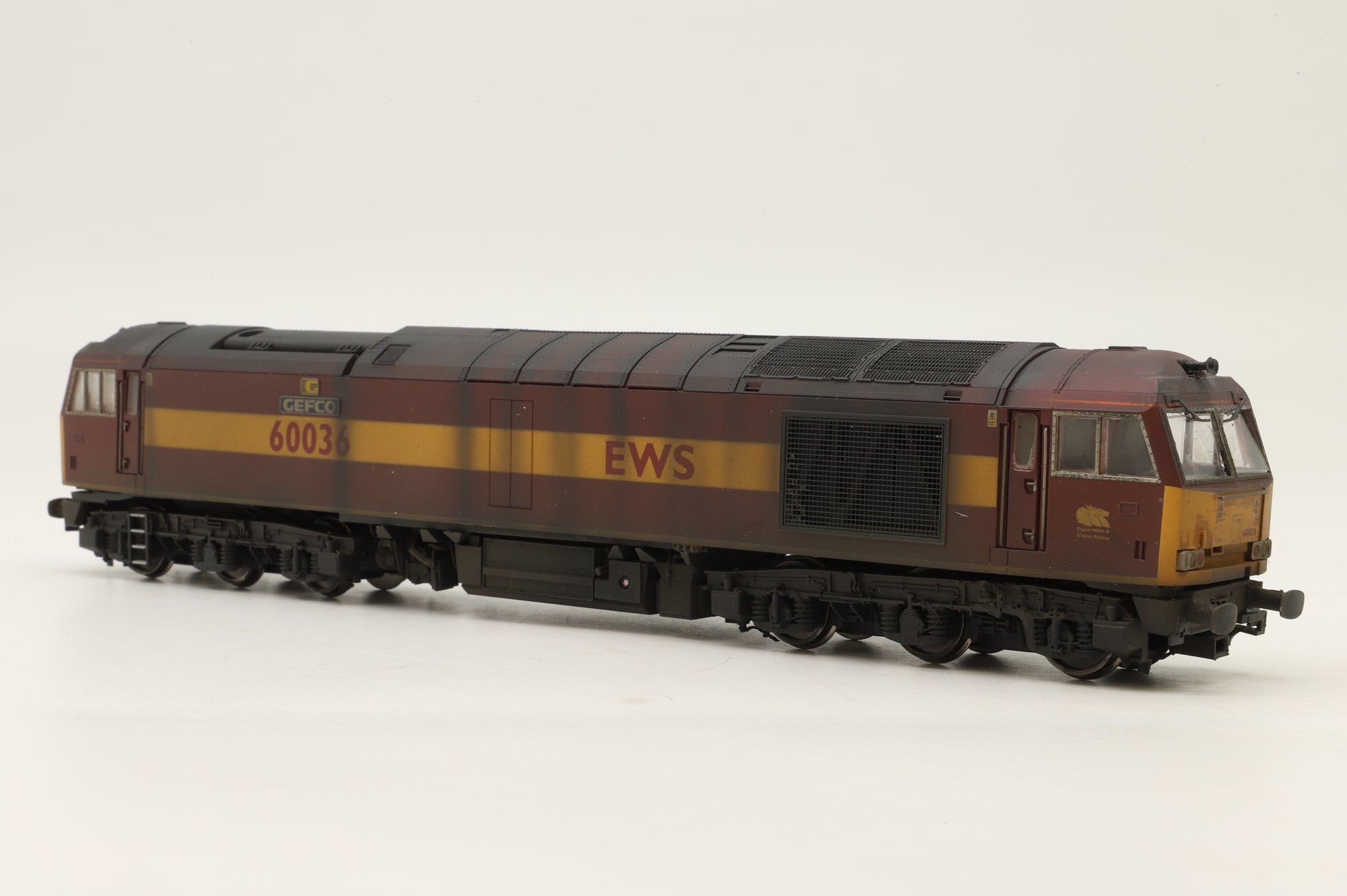 WORKSHOP Hornby OO Class 60 '60036' Renumbered & Weathered DCC Fitted