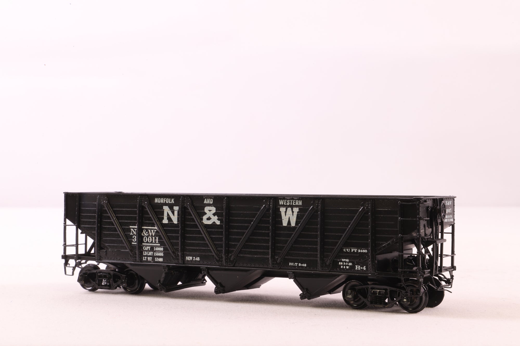 Overland Models HO Brass OMI-3096 Hopper N&W H-4 3-bay 55 Ton Composite Hopper C/P Tolf '30011'