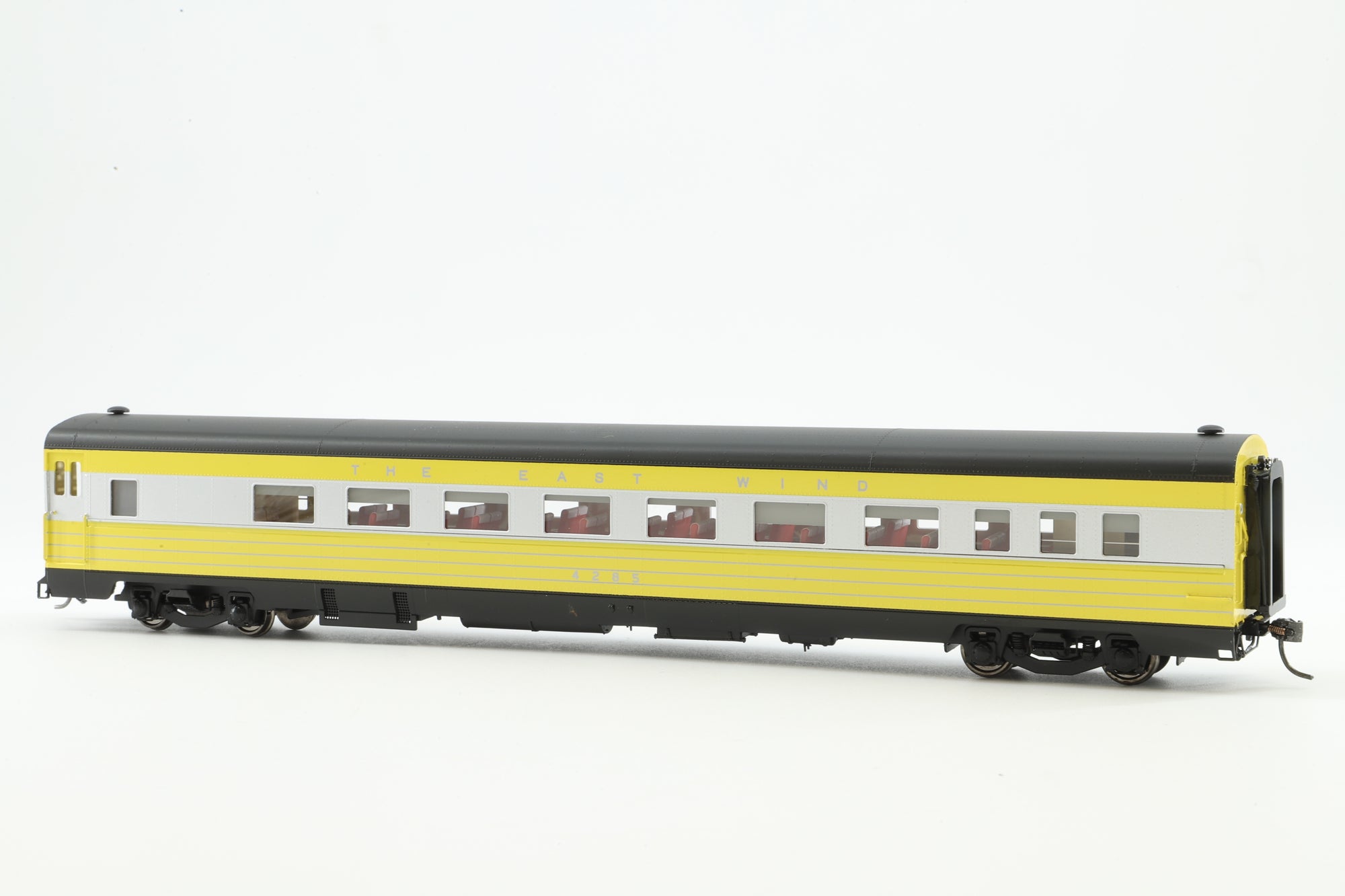 The Division Point HO Brass 1352 Passenger Car EastWind PRR P70KR 56 seat Coach  Yellow/silver '4296'