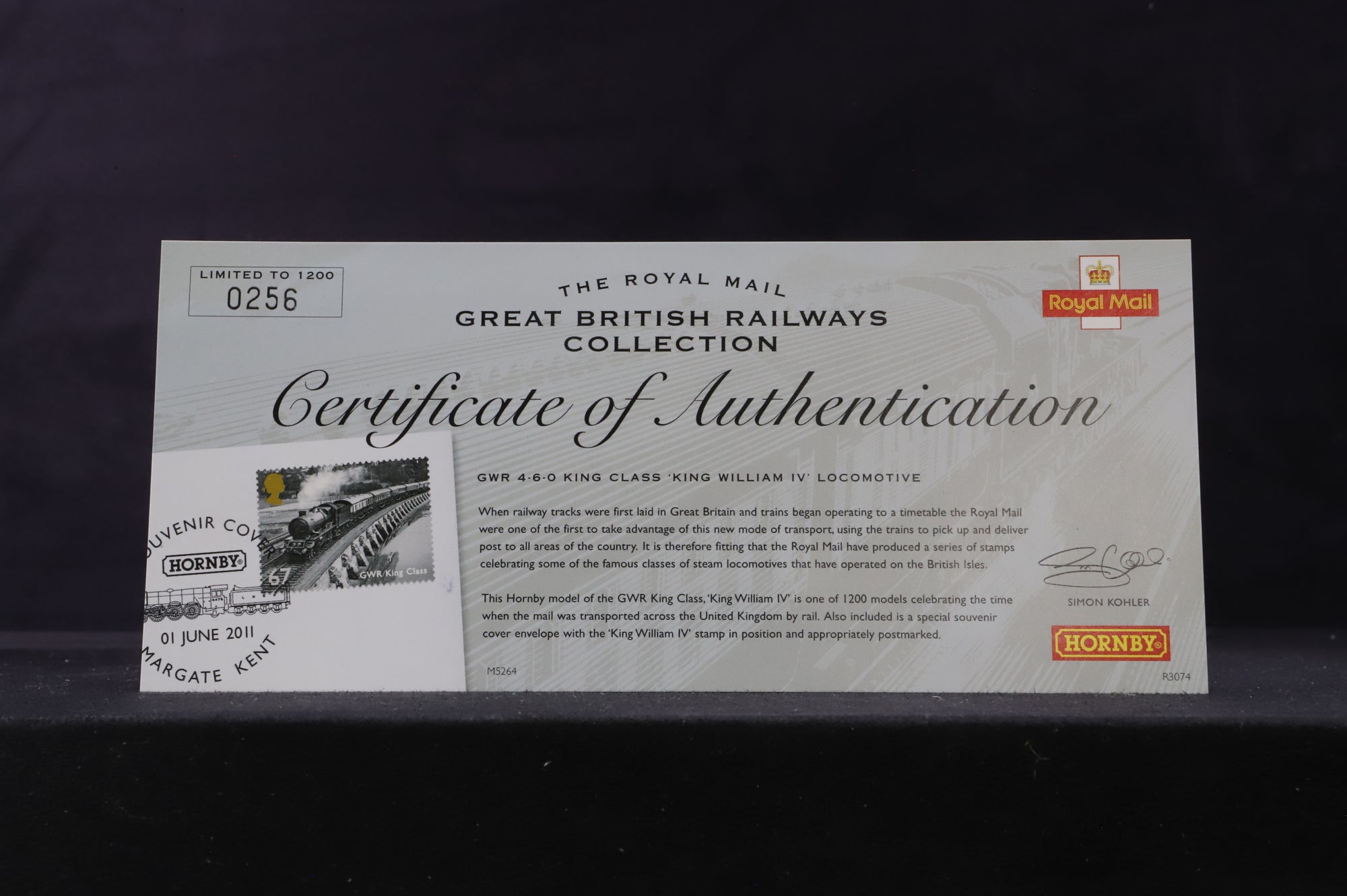 Hornby OO R3074 GWR 4-6-0 King Class 'King William IV' Royal Mail Great British Railways Ltd Ed.256/1200