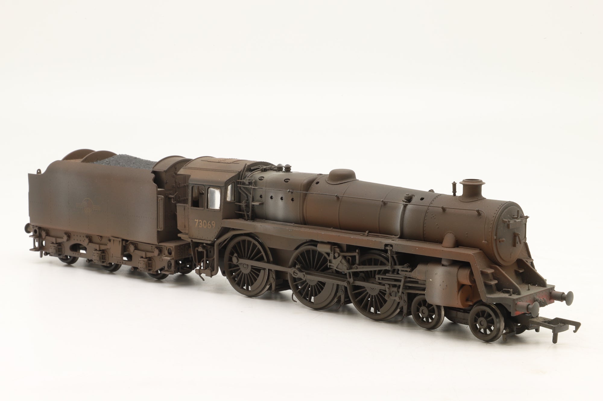 Bachmann OO 32-505 Standard Class 5MT '73069' Plain Black BR1C Tender Weathered
