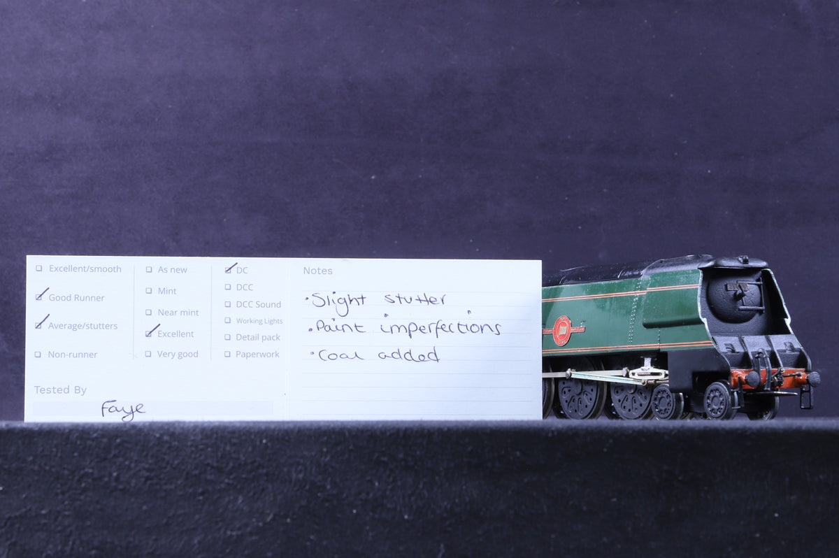 Millholme Models OO Kit Built Merchant Navy Class 35027 &#39;Port Line&#39; in BR Lined Green w/ Early Crests