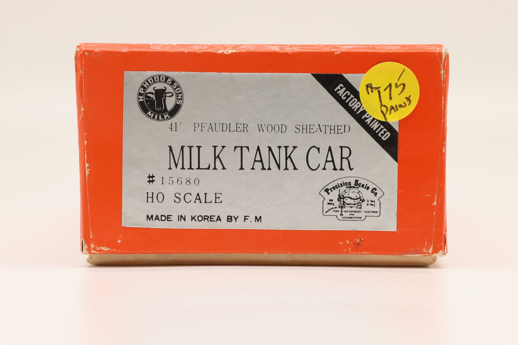 Iron Horse Models HO Brass 41' Pfaudler Wood Sheathed Milk Tank Car 'Sheffield Farms' 'Sealect Milk'