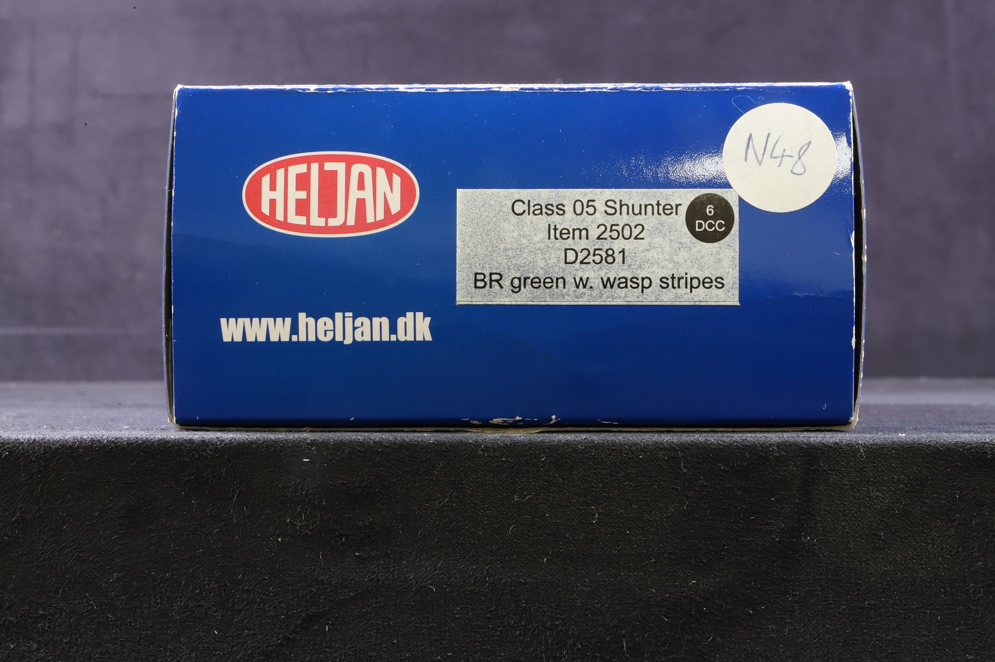 Heljan OO 2502 Class 05 Hunslet Shunter 'D2581' BR Green Wasp Stripes