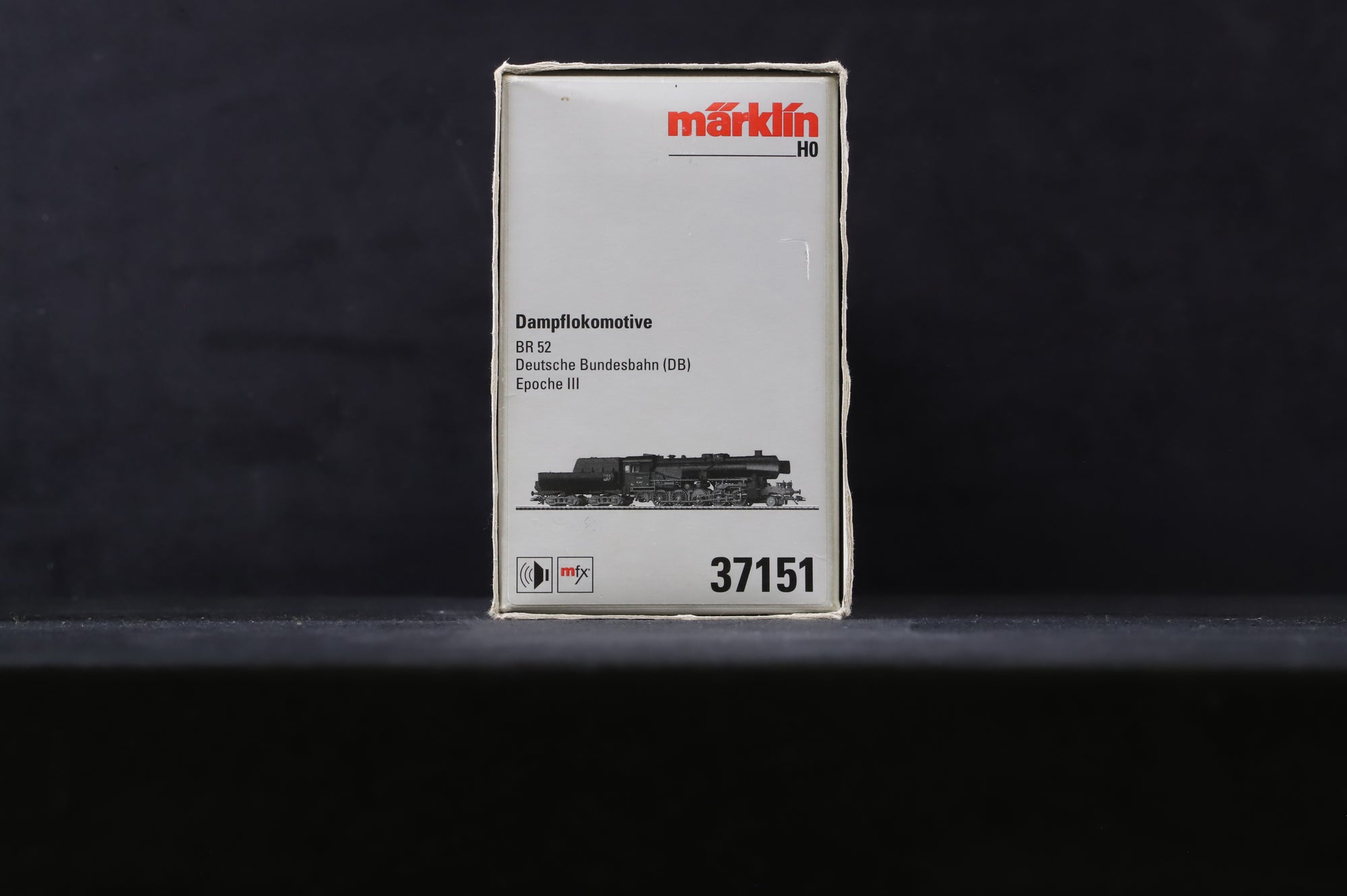 Marklin HO 37151 BR 52 523407 in DB Black/Red - UNTESTED