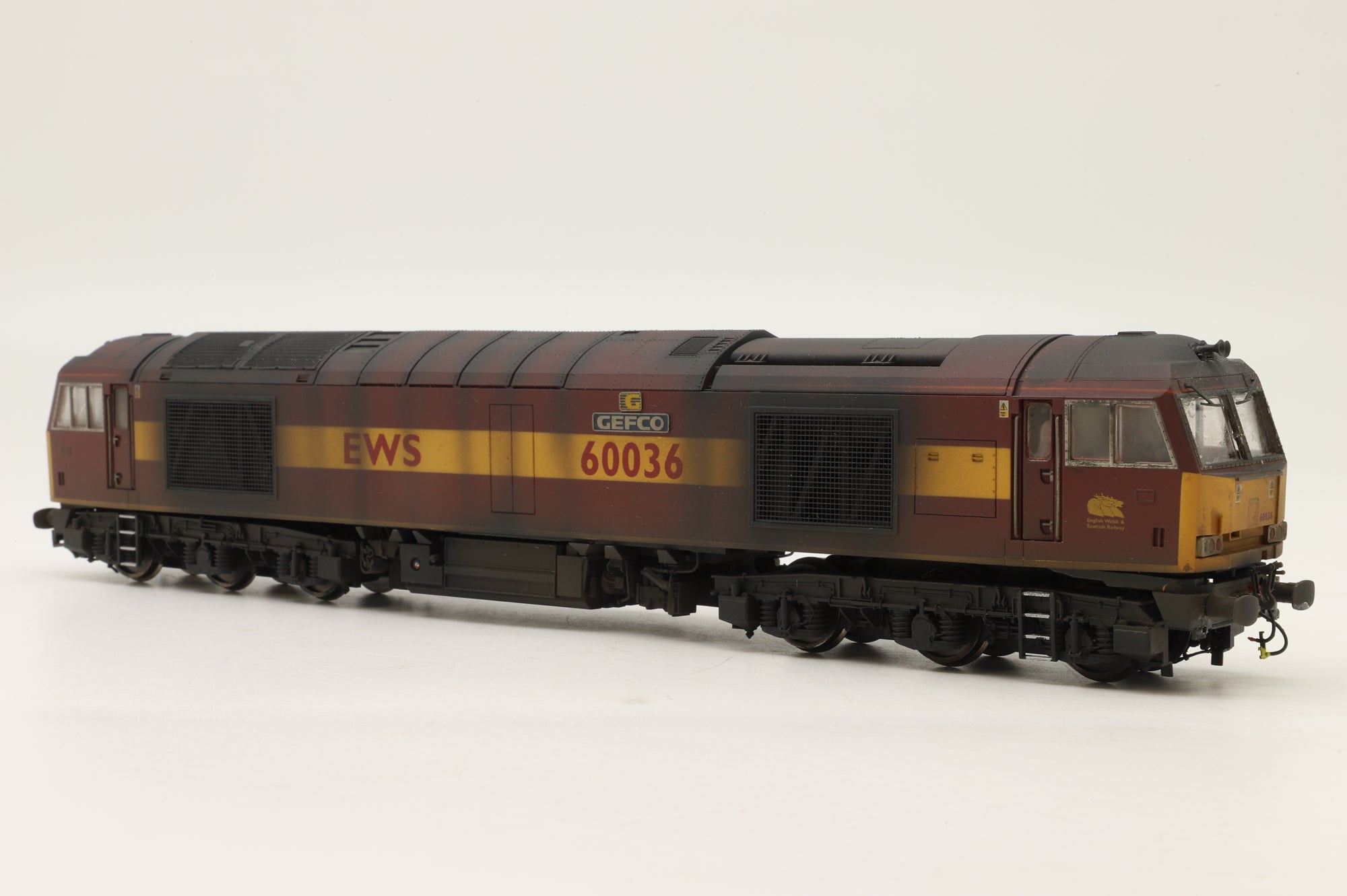 WORKSHOP Hornby OO Class 60 '60036' Renumbered & Weathered DCC Fitted