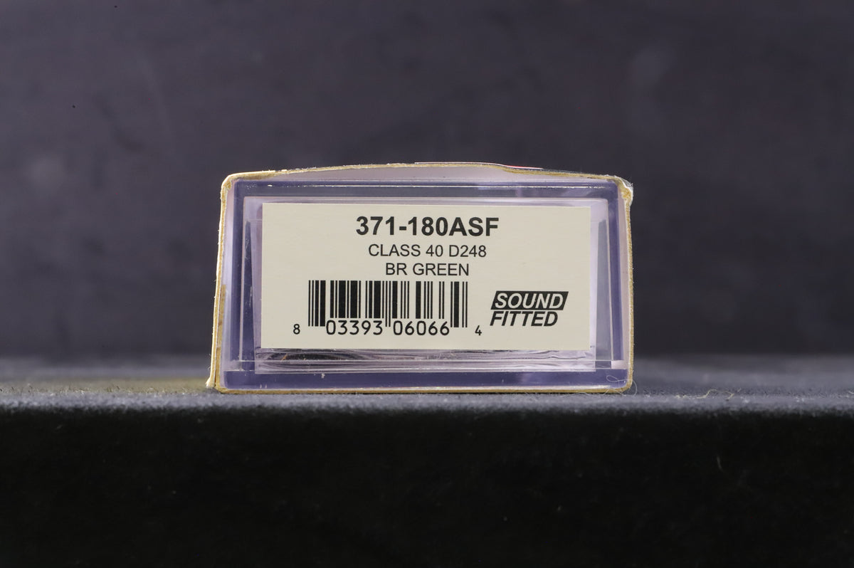 Graham Farish N 371-180ASF Class 40 &#39;D248&#39; BR Green DCC Sound