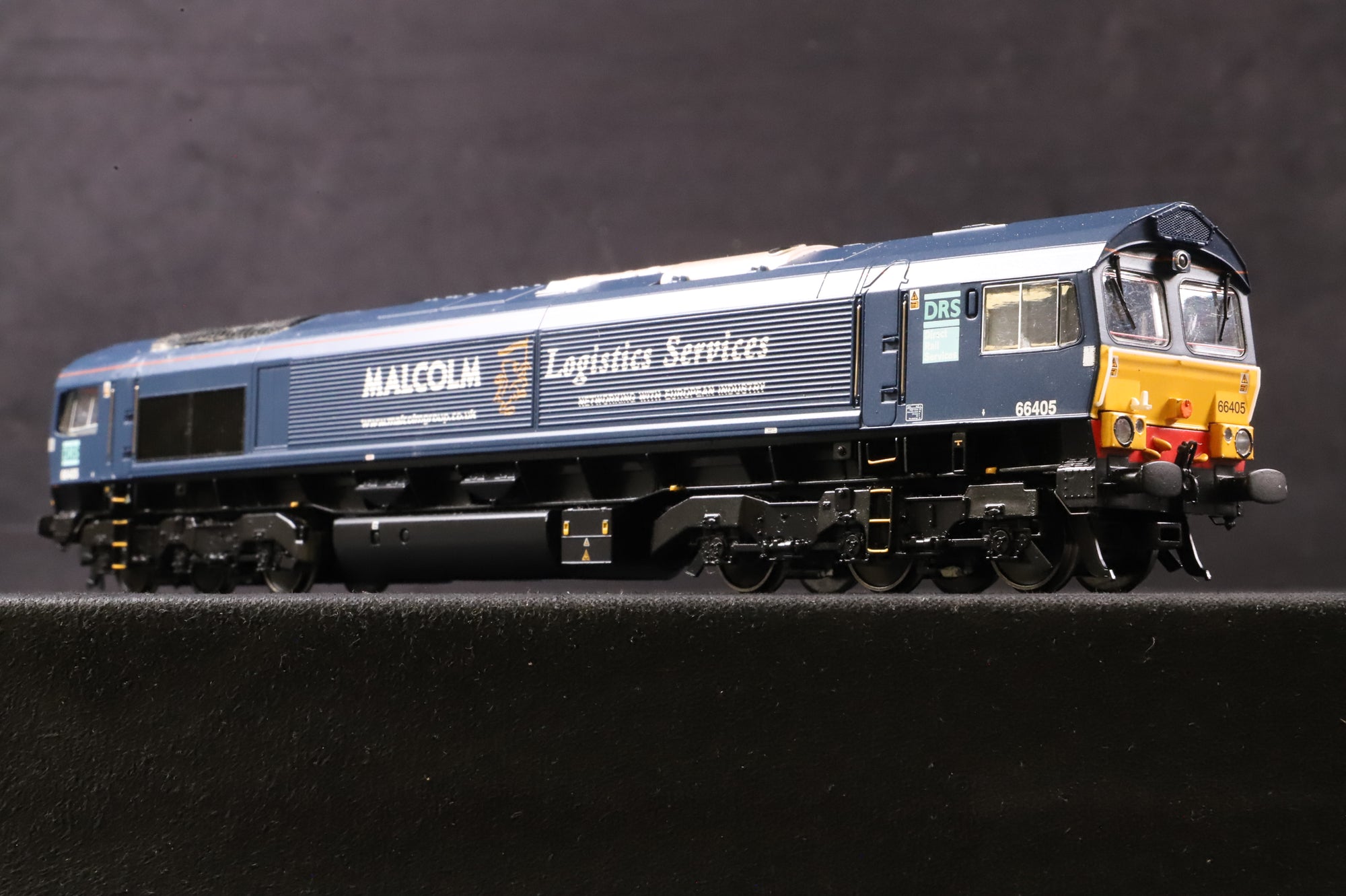 Bachmann OO 32-729 Class 66 Diesel '66405' Blue Malcolm Logistics Services, DCC Sound