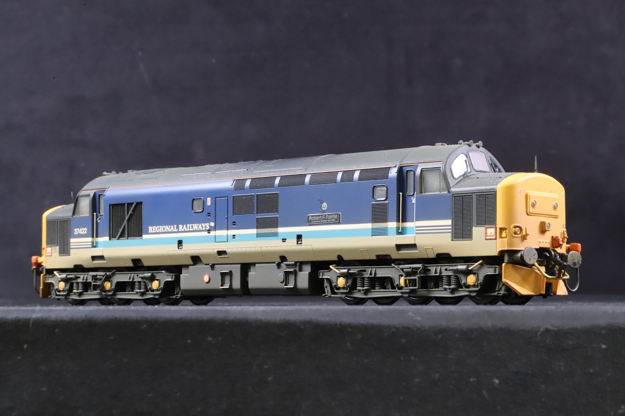 Bachmann OO 32-376A Class 37/4 37422 'Robert F. Fairlie' in BR Regional Railways Livery - Weathered