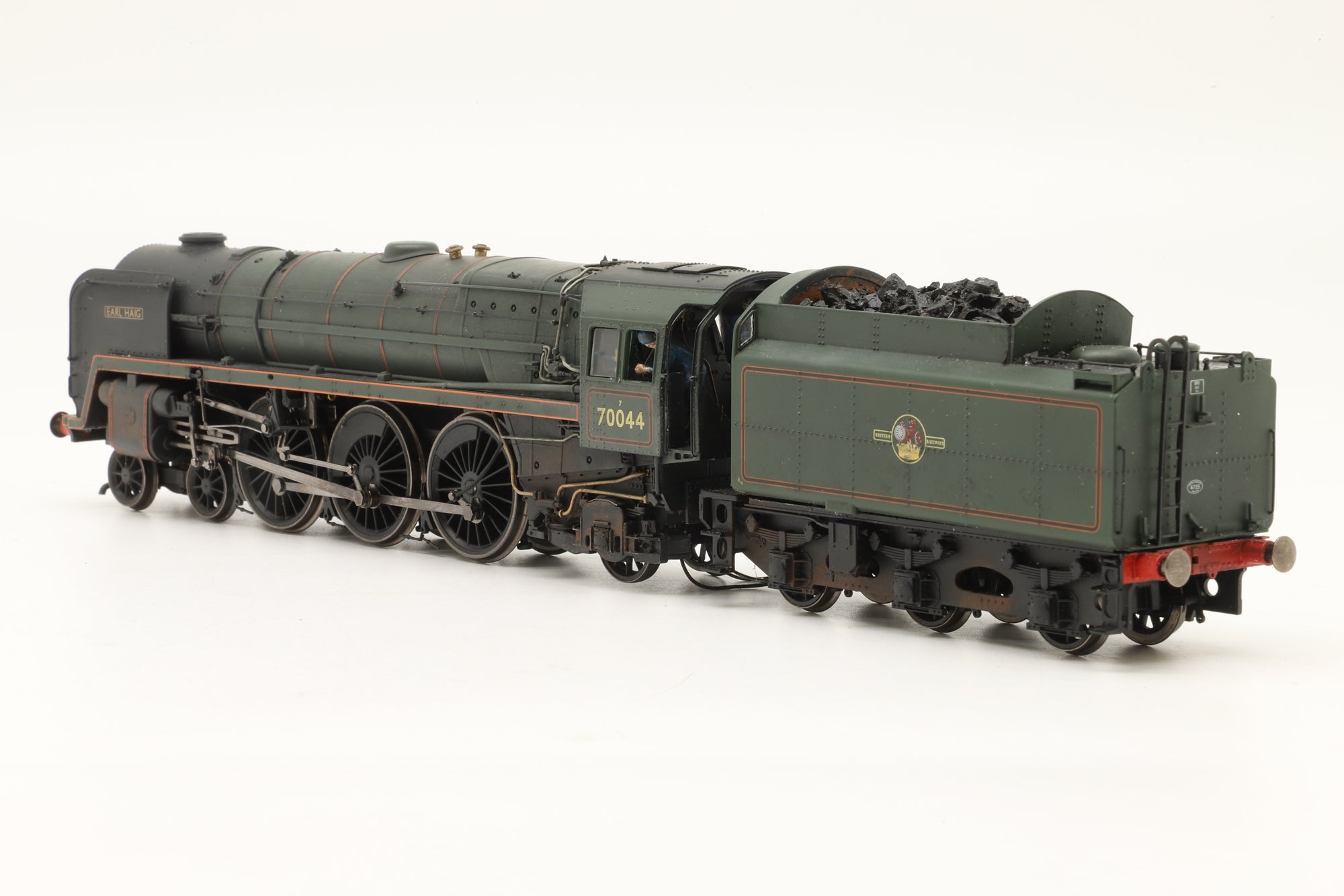 Hornby OO Britannia Class '70044' 'Earl Haig' BR Lined Green L/C Weathered DCC Sound