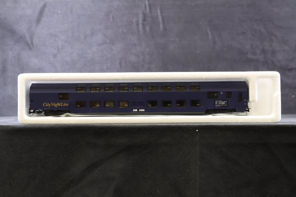 Heris HO Rake of 3 City Night Line Double Decker Coaches