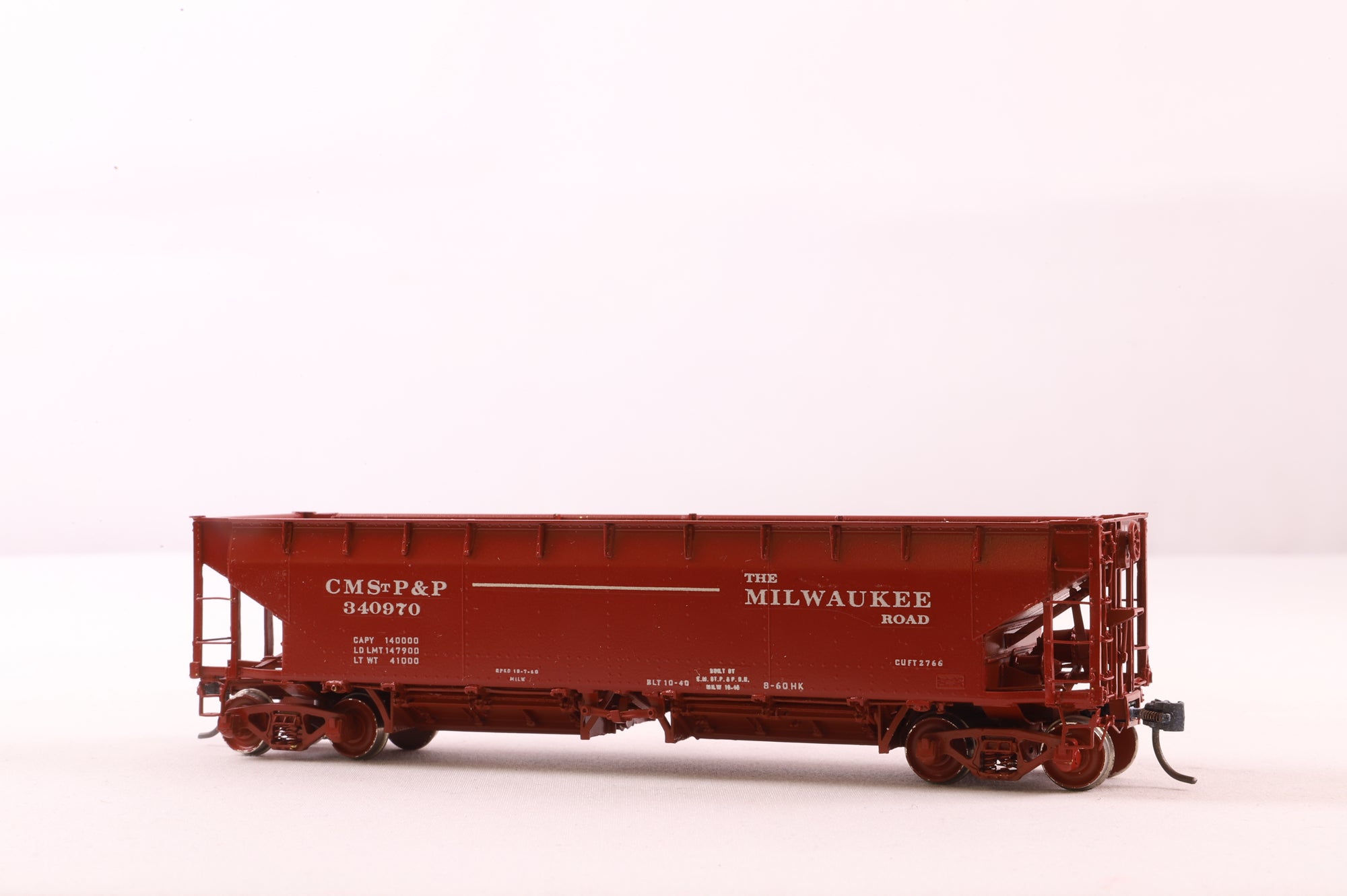 W&R Enterprises HO Brass 3235 Rodger-Hart Ballast Car MILW ACF 70 Ton Selective Service '340970'