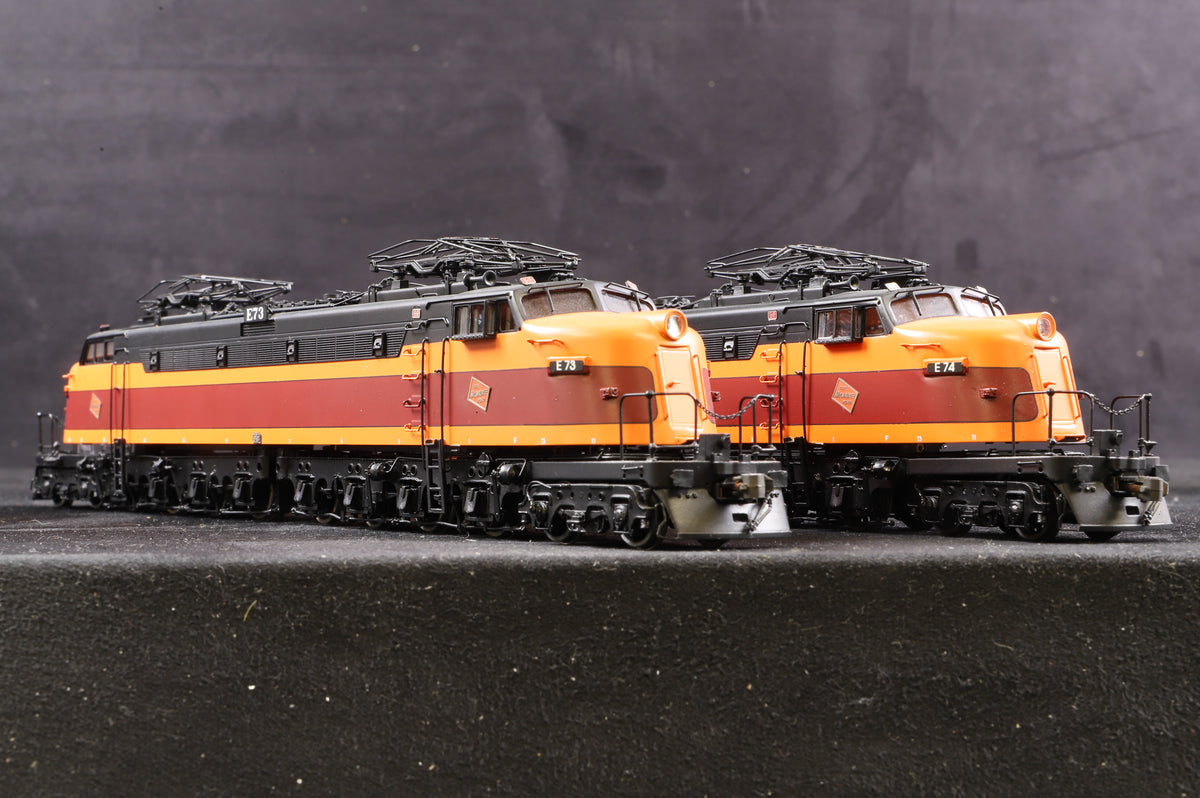 Overland Models Inc. HO Brass 6282.1 Milwaukee Road &#39;Little Joe&#39; Freight Electric Locomotives &#39;E73 &amp; E74&#39;