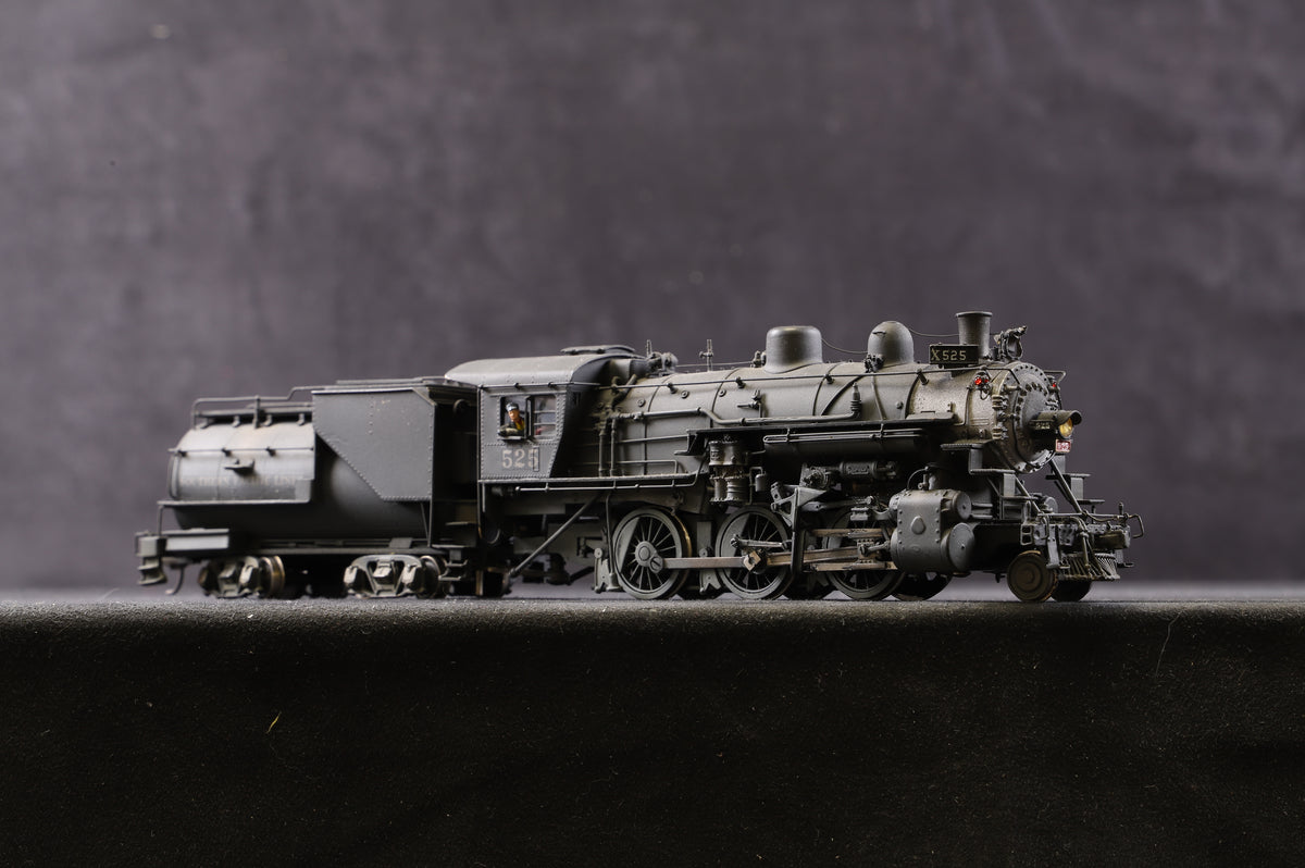 Key Imports Limited HO Brass M-21 Class 2-6-0 Mogul Southern Pacific &#39;525&#39; Steam Locomotive, Weathered