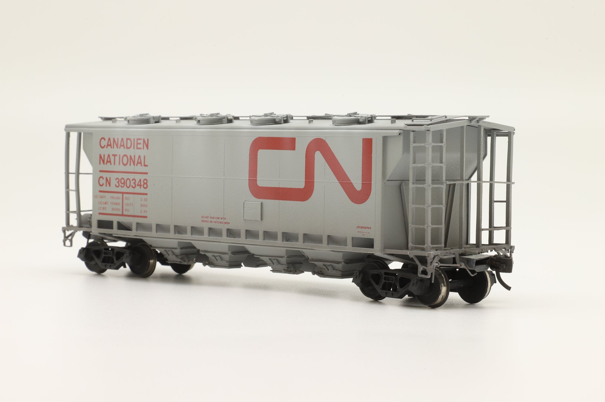 Overland Models Inc. HO Brass OMI-3216 CNR 'Slab Side' Covered Hopper Wagon '390 348'