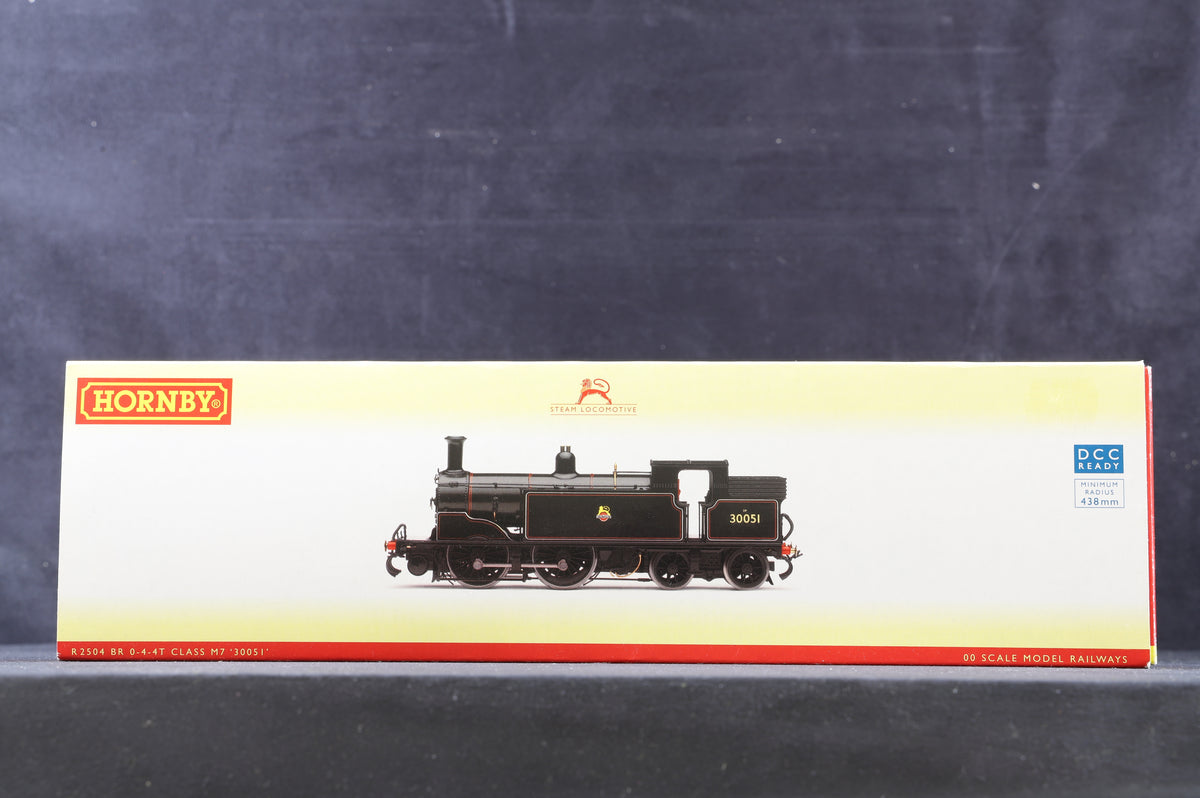 Hornby OO R2504 Class M7 &#39;30051&#39; BR Lined Black E/C