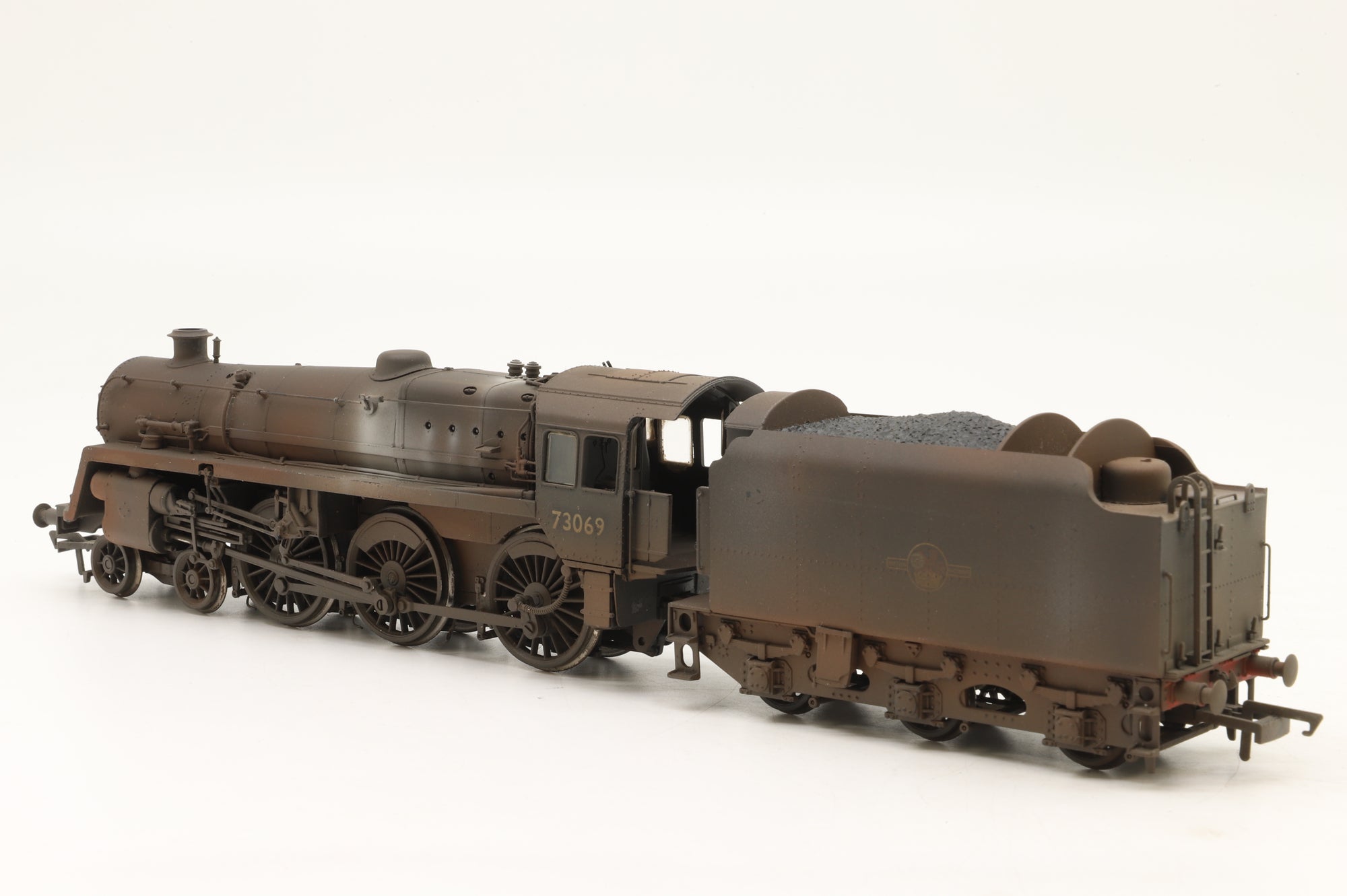 Bachmann OO 32-505 Standard Class 5MT '73069' Plain Black BR1C Tender Weathered
