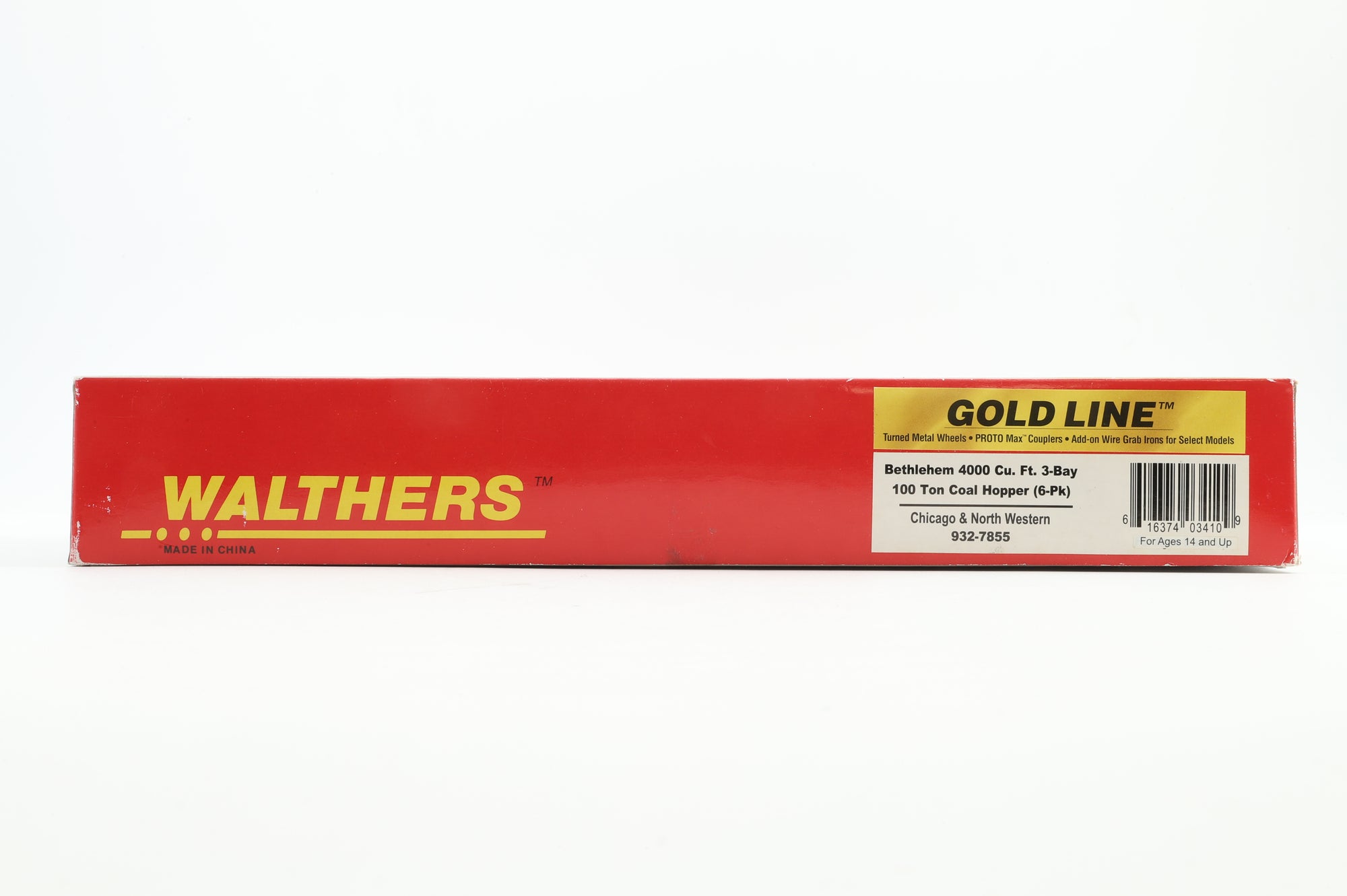 Walthers HO 932-7855 Pack Of 6 100 Ton Coal Hopper Chicago & North Western Wagons Weathered