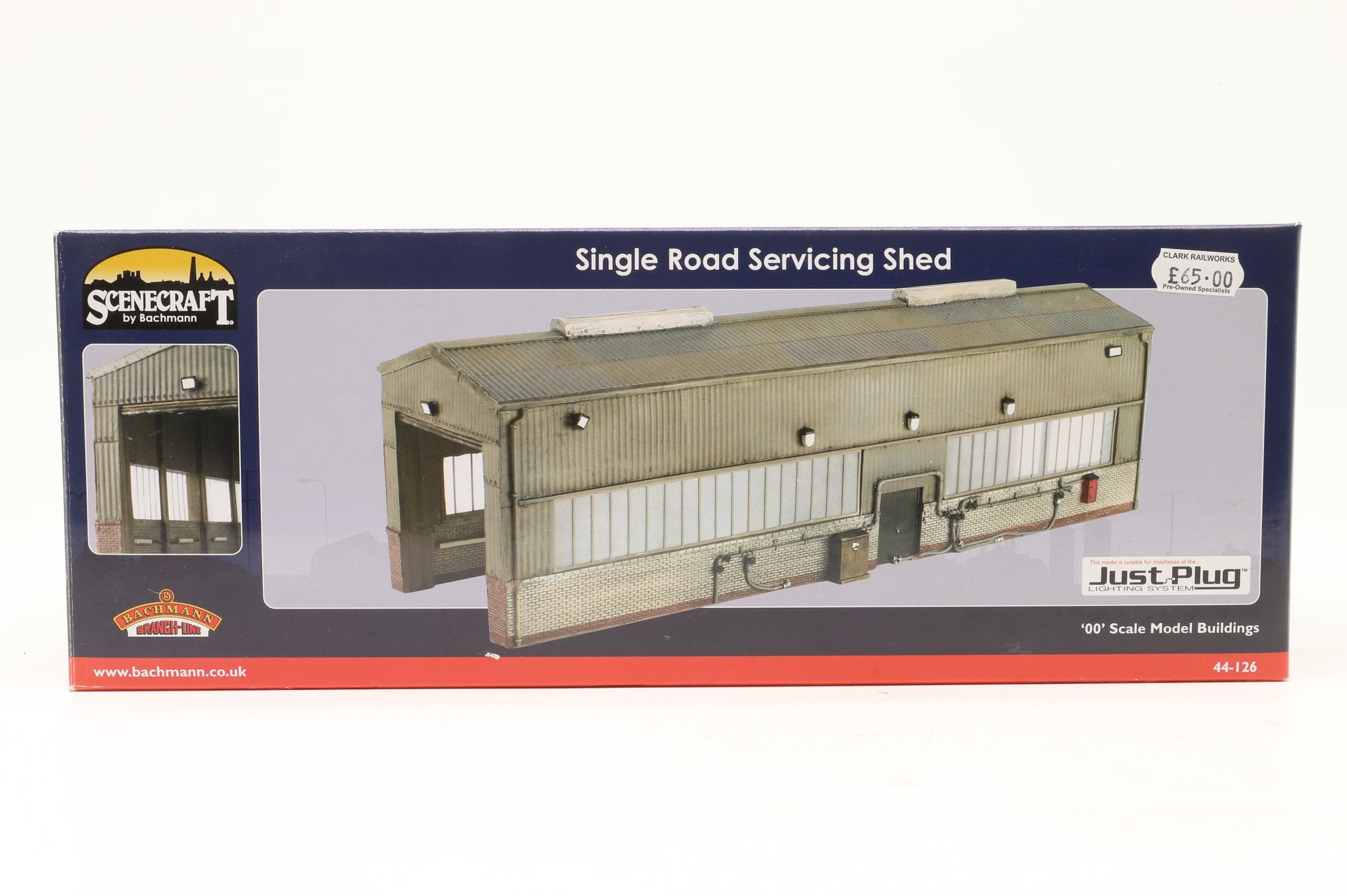 Bachmann OO 44-126 Single Road Servicing Shed