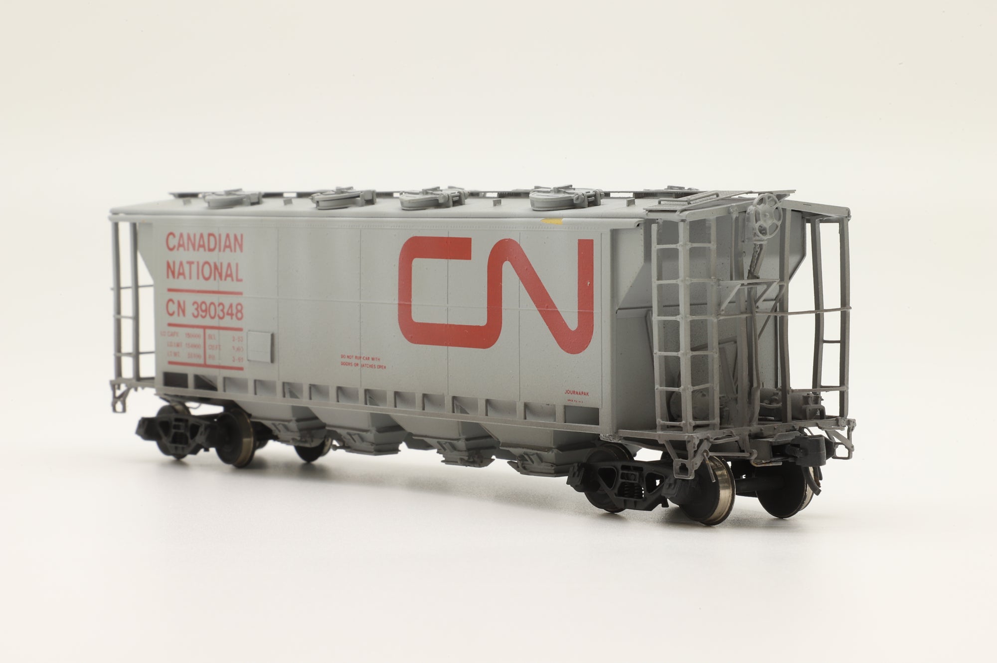 Overland Models Inc. HO Brass OMI-3216 CNR 'Slab Side' Covered Hopper Wagon '390 348'