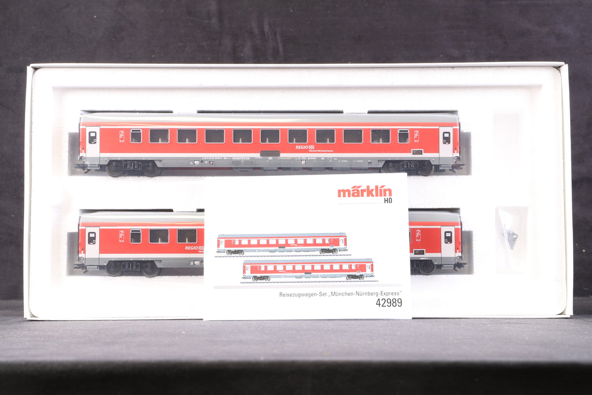 Marklin HO 42988 &amp; 42989 Munich-Nuremberg 6 Car Express, MFX Sound