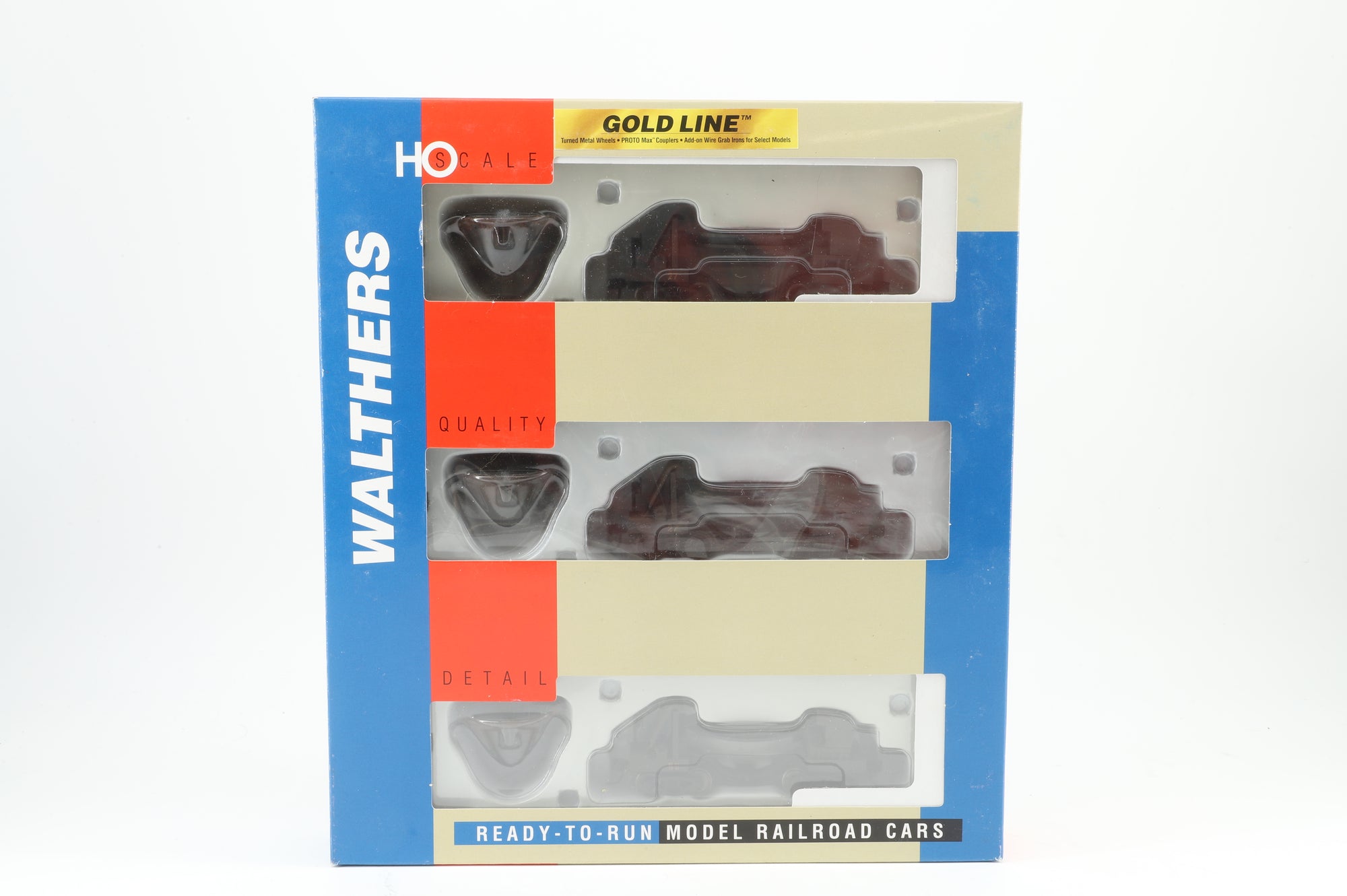 Walthers HO 932-3143 3-Pack of Slag Cars 27/47/59 in Black - Pro-Weathering