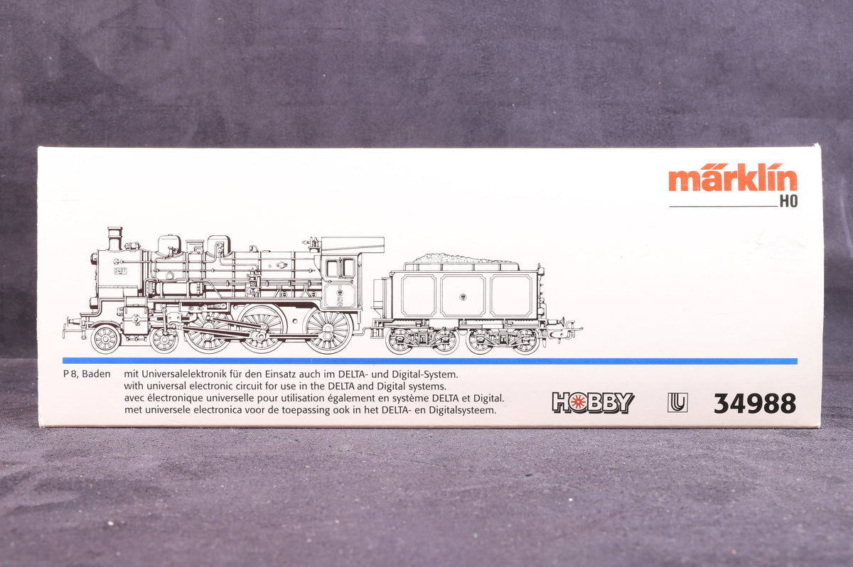 Marklin HO 34988 4-6-0 Class P8 Tender Loco, 3-Rail