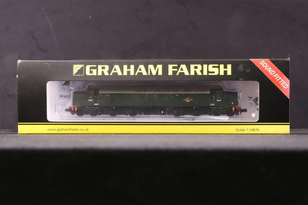 Graham Farish N 371-180ASF Class 40 &#39;D248&#39; BR Green DCC Sound