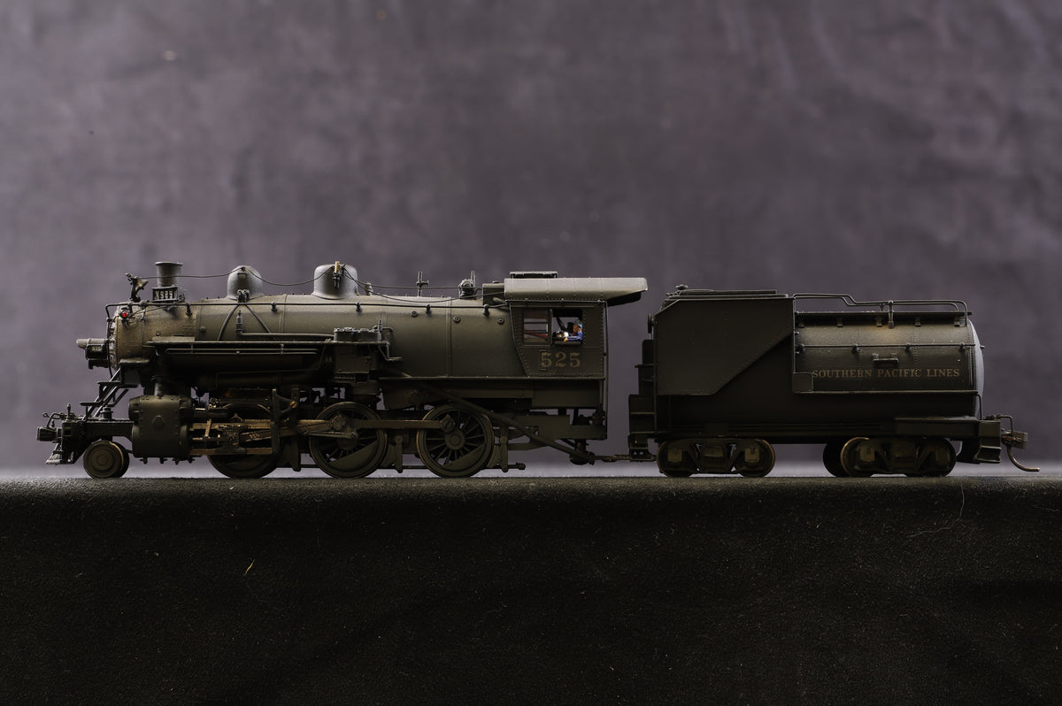 Key Imports Limited HO Brass M-21 Class 2-6-0 Mogul Southern Pacific &#39;525&#39; Steam Locomotive, Weathered