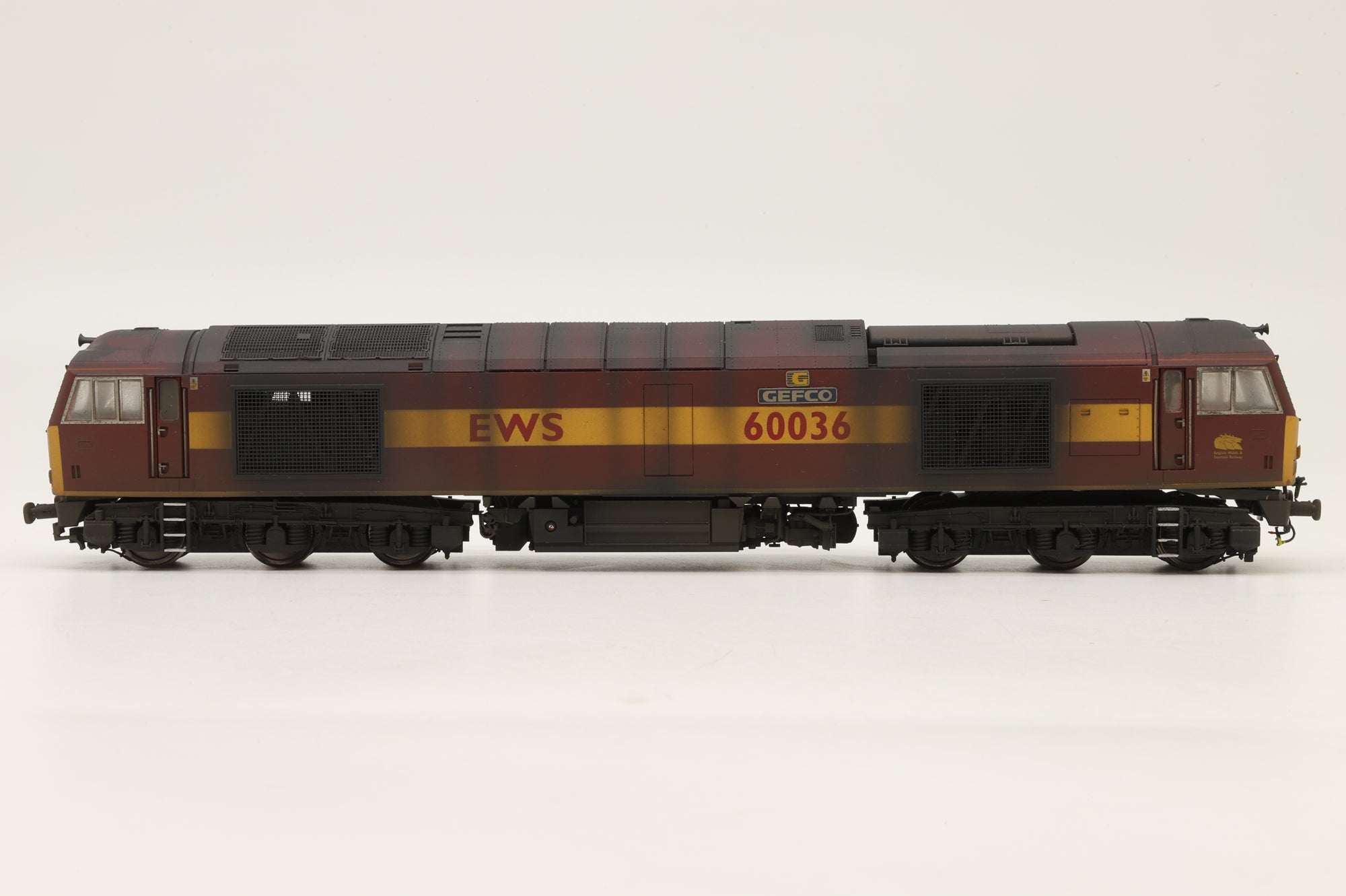 WORKSHOP Hornby OO Class 60 '60036' Renumbered & Weathered DCC Fitted
