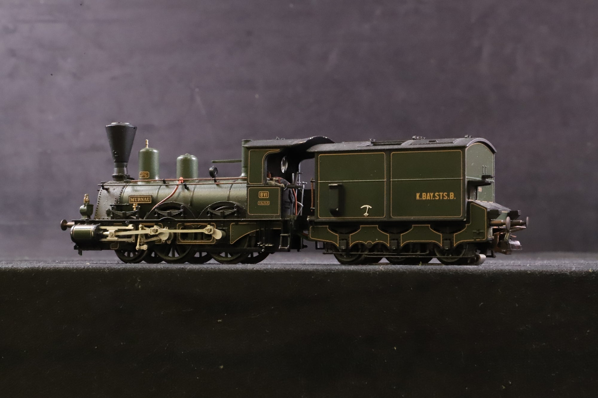 Marklin HO 3797 Series B Loco No.VI 'Murnau' in K.Bay.Sts.B Lined Green