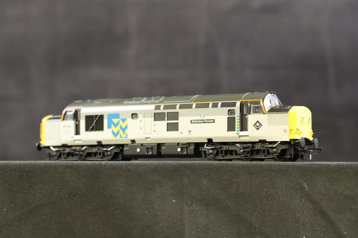 Bachmann OO 32-778RJSF Cl. 37/0 &#39;37275&#39; &#39;Stainless Pioneer&#39; BR Railfreight Metals Sector, Regional Excl. Model, DCC Sound