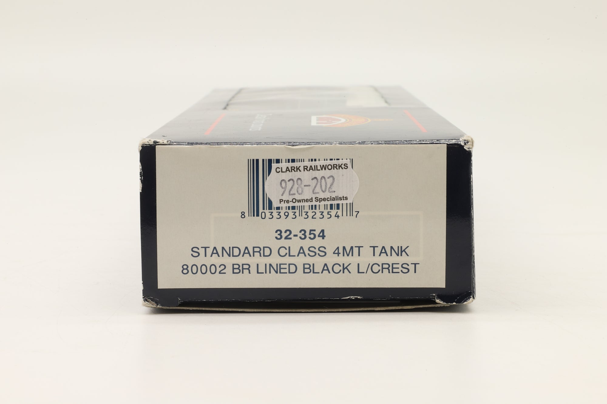 Bachmann OO 32-354 Standard Class 4MT Tank '80002' BR Lined Black L/C