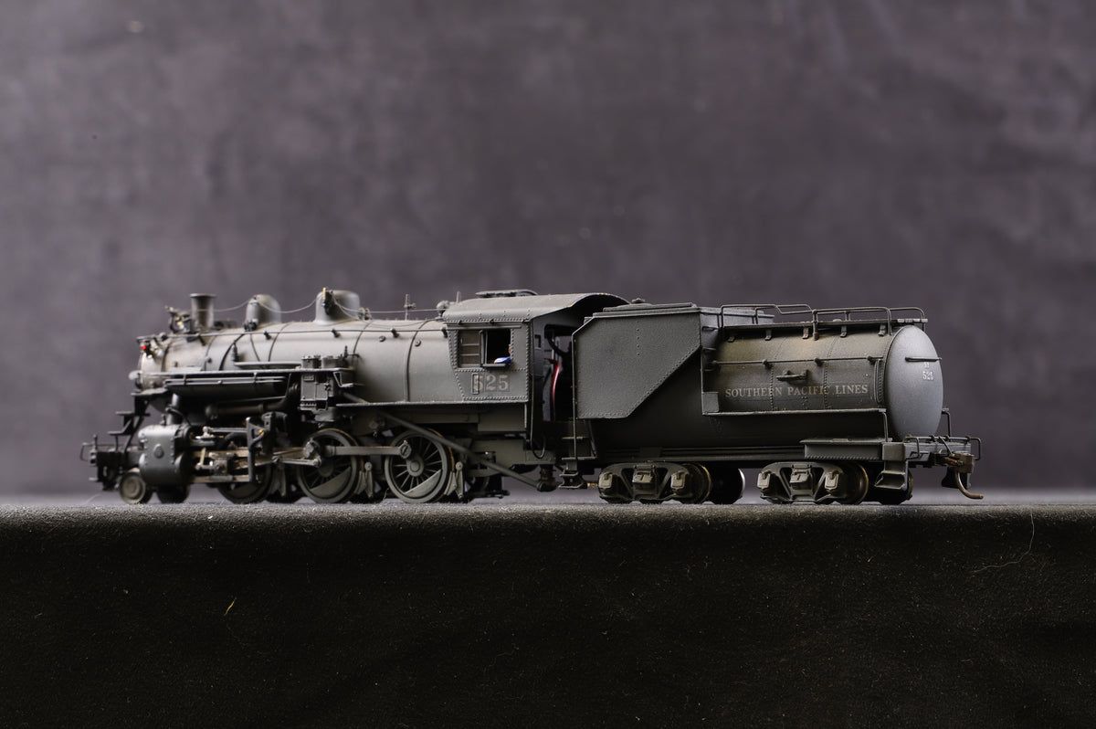 Key Imports Limited HO Brass M-21 Class 2-6-0 Mogul Southern Pacific &#39;525&#39; Steam Locomotive, Weathered