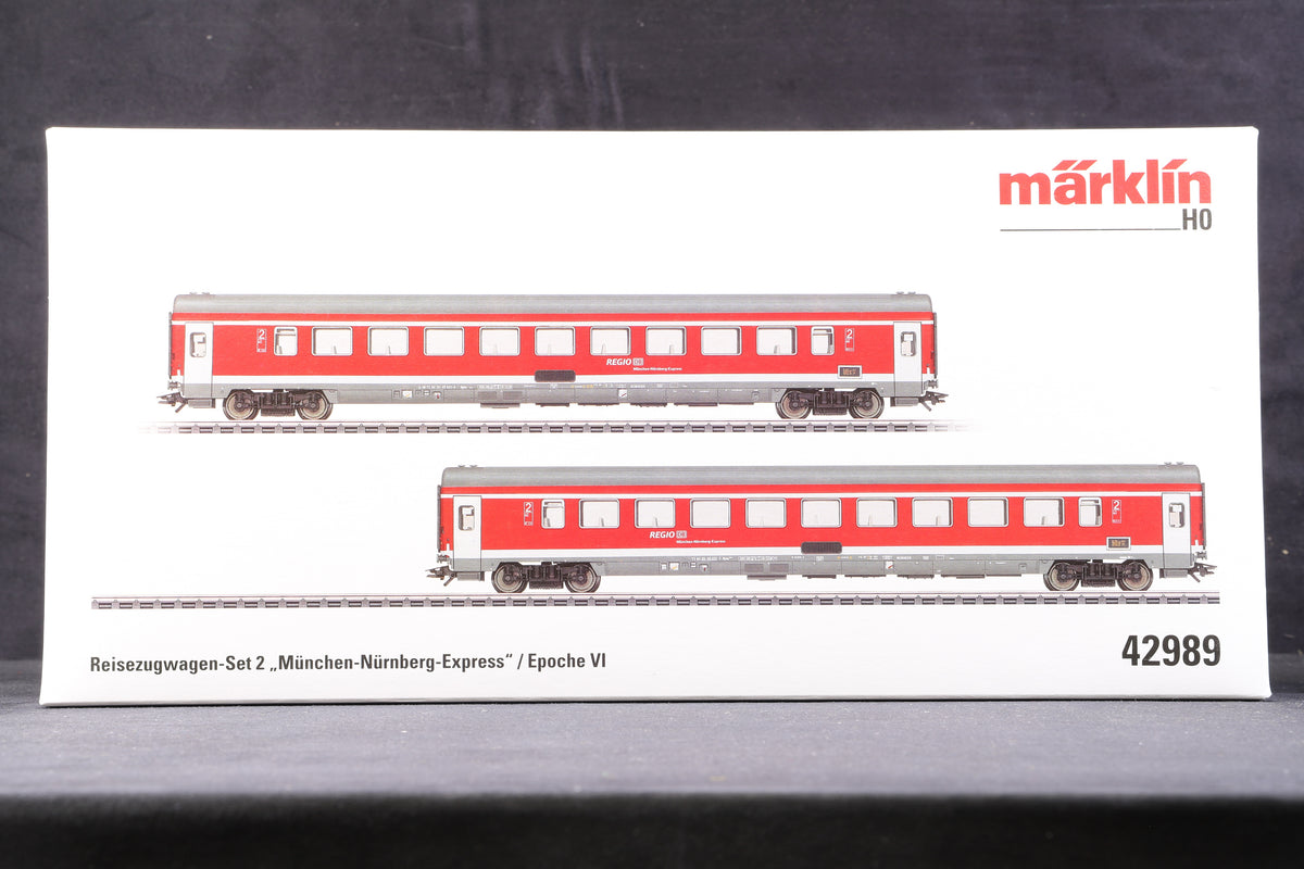 Marklin HO 42988 &amp; 42989 Munich-Nuremberg 6 Car Express, MFX Sound