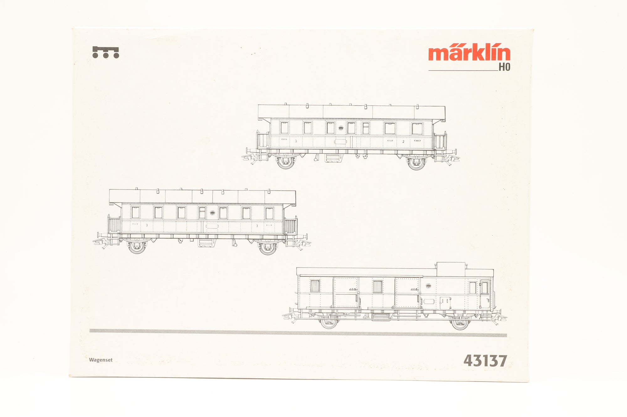 Marklin HO 43137 DRG Set of 3 Passenger Cars